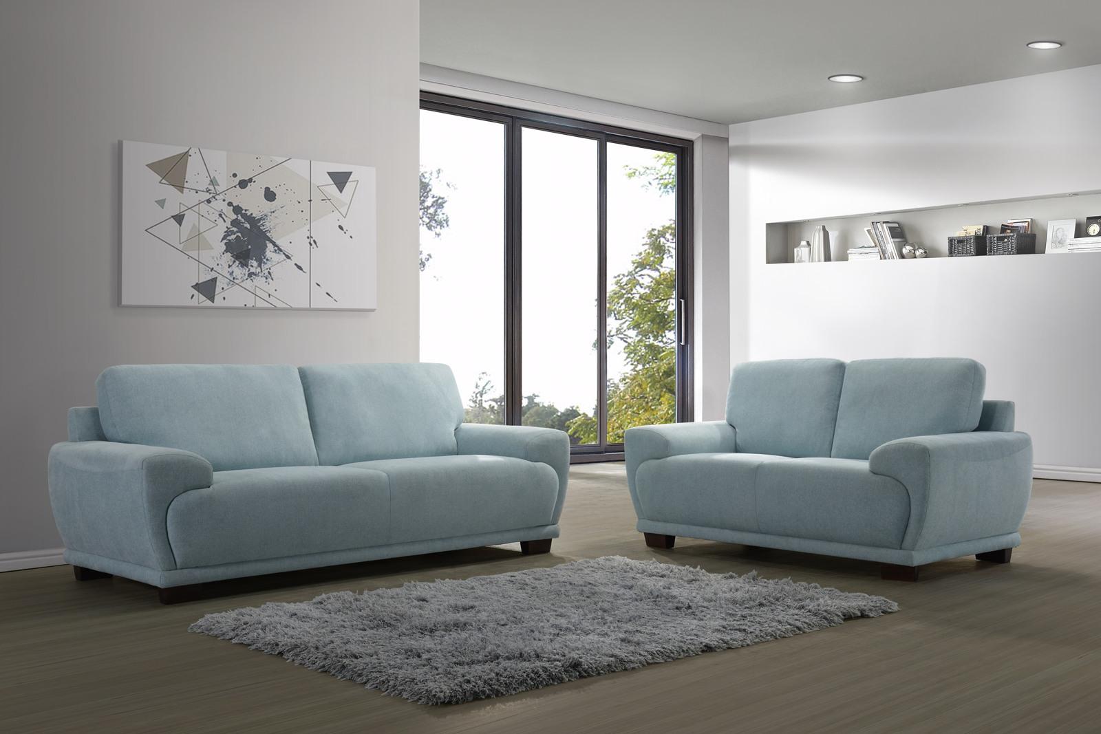 New Classic Sausalito Loveseat in Sea - Ideal Furniture (Fresno,CA)