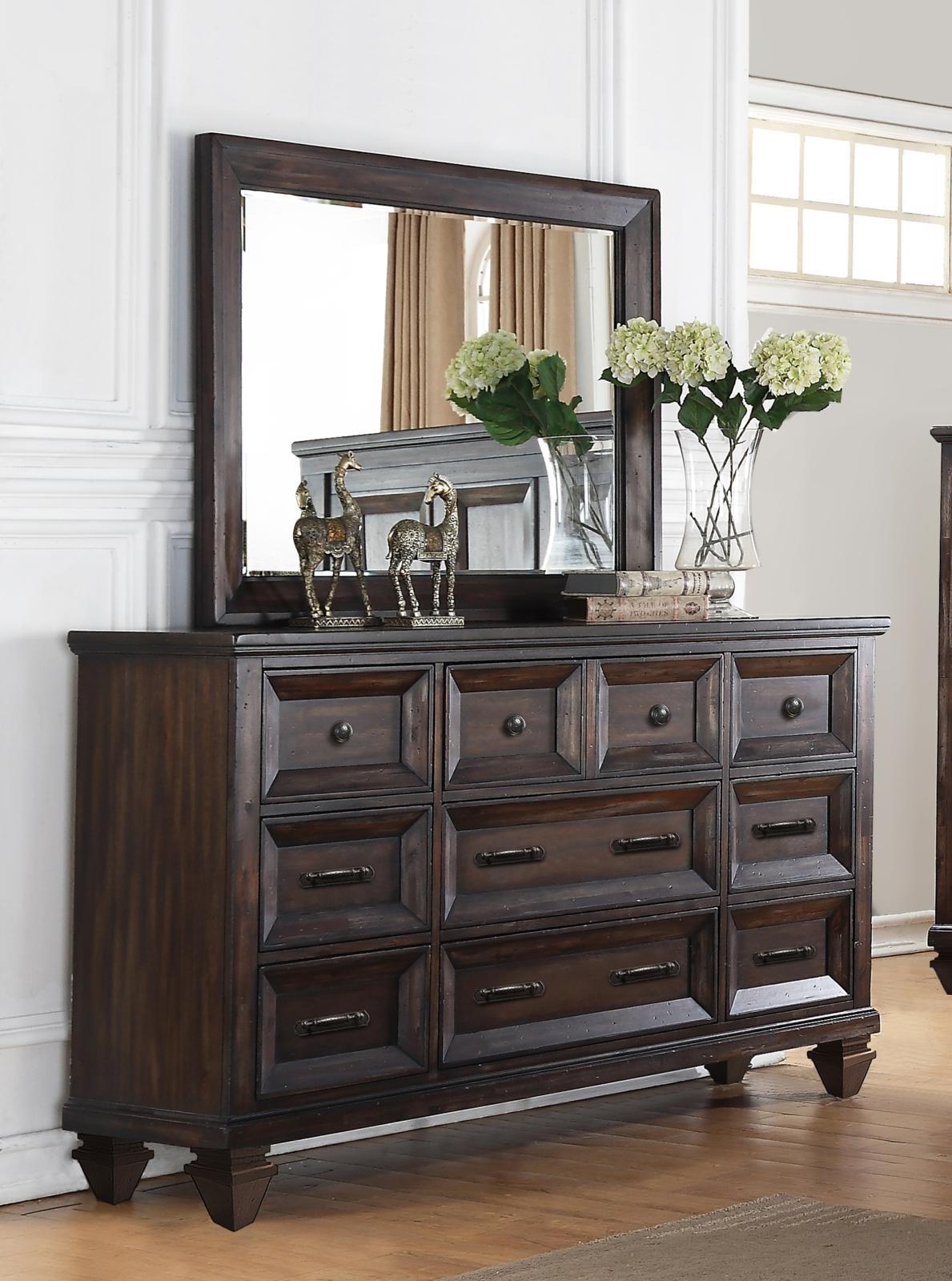 New Classic Sevilla Mirrorr in Walnut - Ideal Furniture (Fresno,CA)