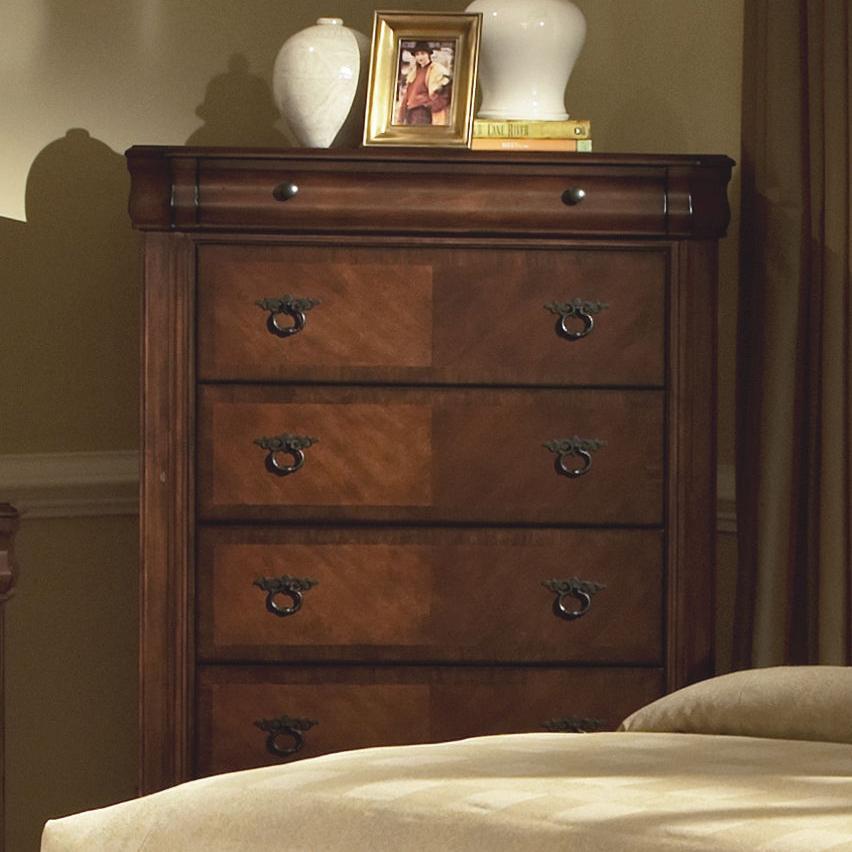 New Classic Sheridan Chest in Burnished Cherry - Ideal Furniture (Fresno,CA)