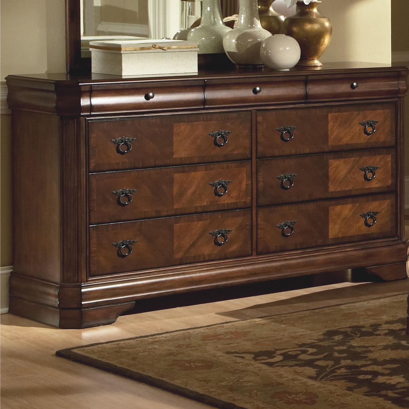 New Classic Sheridan Dresser in Burnished Cherry - Ideal Furniture (Fresno,CA)