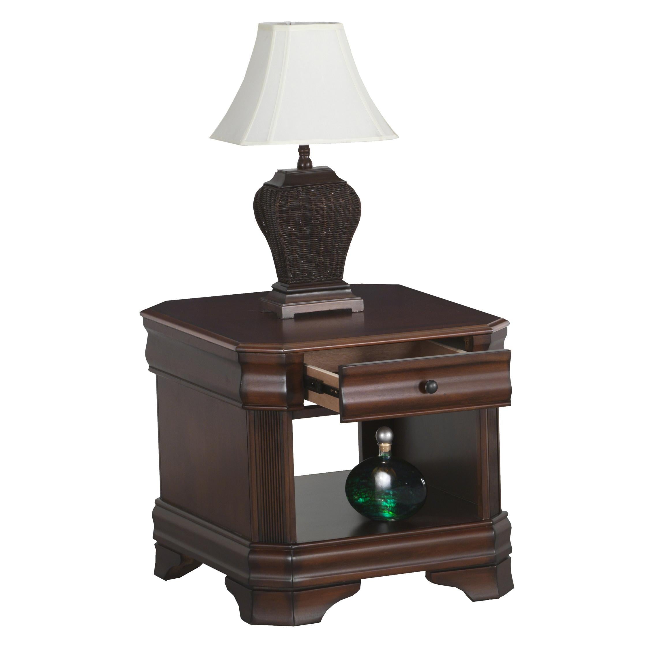 New Classic Sheridan End Table in Burnished Cherry - Ideal Furniture (Fresno,CA)