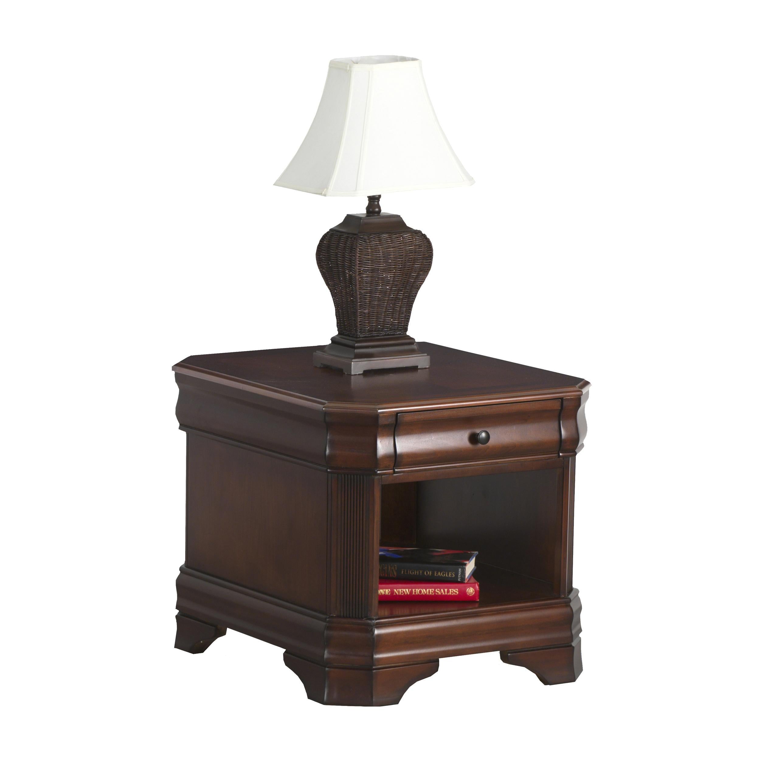 New Classic Sheridan End Table in Burnished Cherry - Ideal Furniture (Fresno,CA)