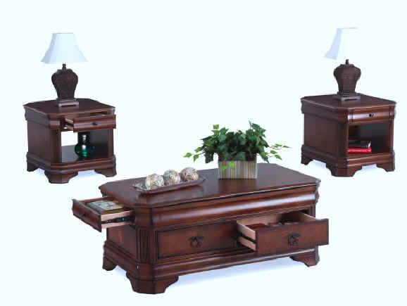 New Classic Sheridan End Table in Burnished Cherry - Ideal Furniture (Fresno,CA)