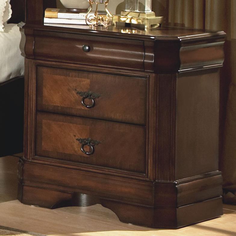 New Classic Sheridan Nightstand in Burnished Cherry - Ideal Furniture (Fresno,CA)