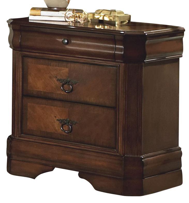New Classic Sheridan Nightstand in Burnished Cherry - Ideal Furniture (Fresno,CA)