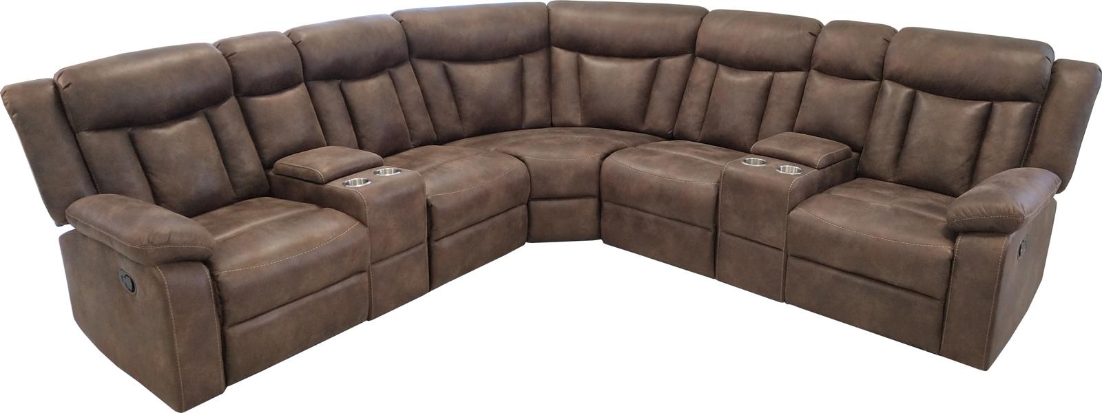 New Classic Stewart Power Sectional Living Room Set in Adobe - Ideal Furniture (Fresno,CA)