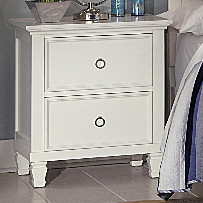 New Classic Tamarack 2-Drawer Nightstand in White - Ideal Furniture (Fresno,CA)