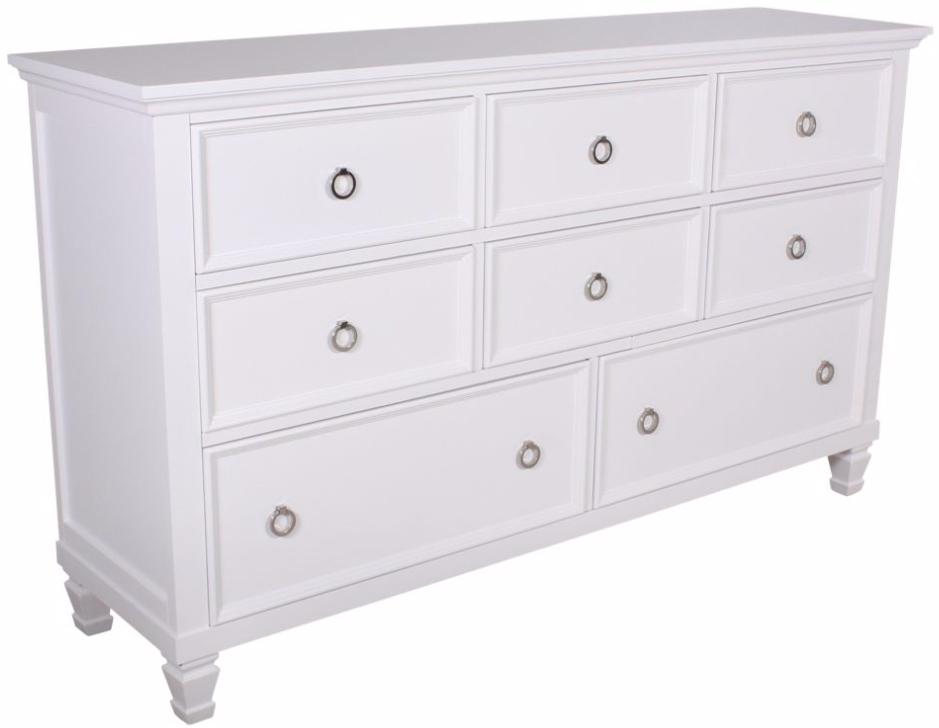 New Classic Tamarack 8-Drawer Dresser in White - Ideal Furniture (Fresno,CA)