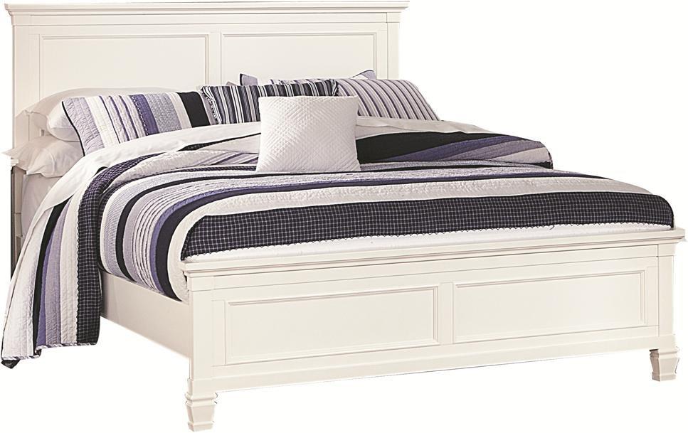 New Classic Tamarack Full Panel Bed in White - Ideal Furniture (Fresno,CA)