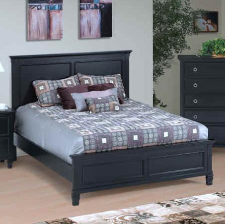 New Classic Tamarack King Panel Bed in Black - Ideal Furniture (Fresno,CA)