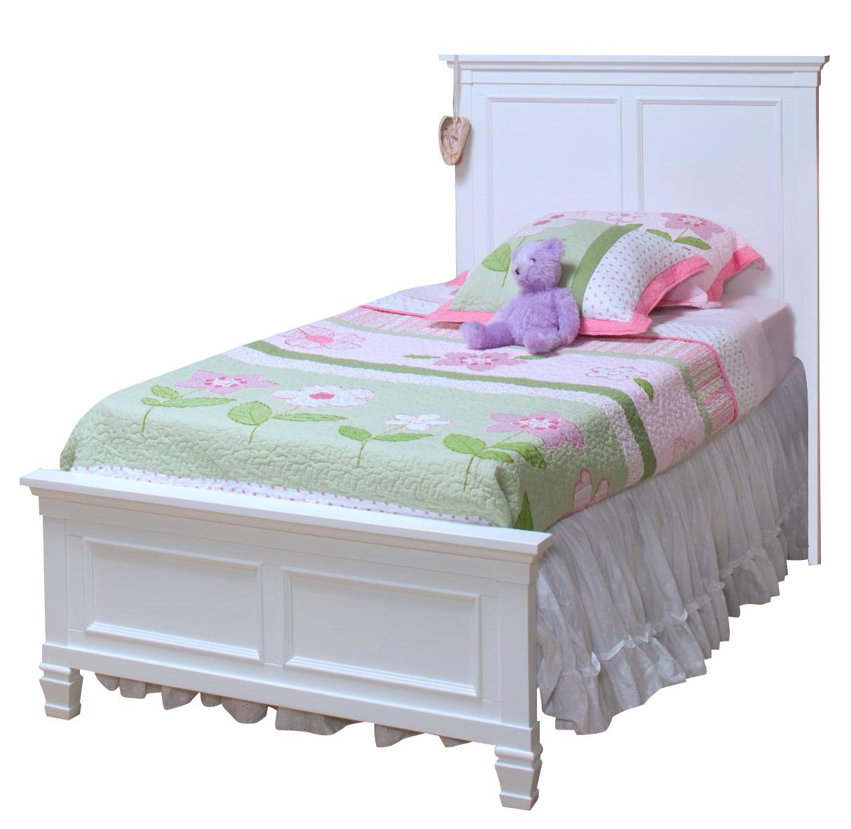 New Classic Tamarack Twin Panel Bed in White - Ideal Furniture (Fresno,CA)