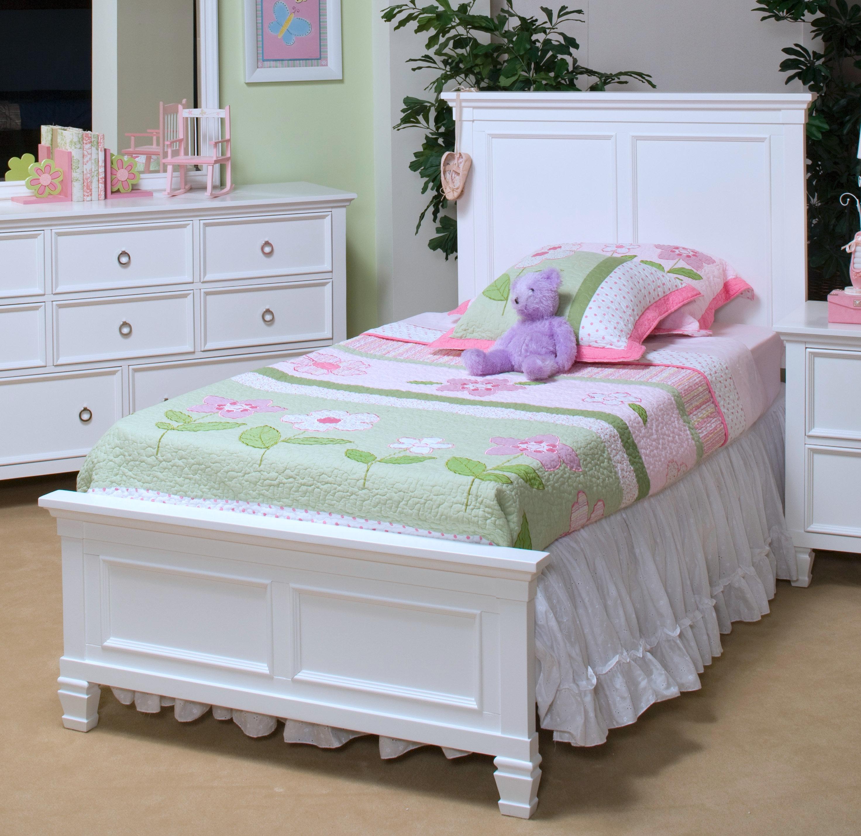 New Classic Tamarack Twin Panel Bed in White - Ideal Furniture (Fresno,CA)