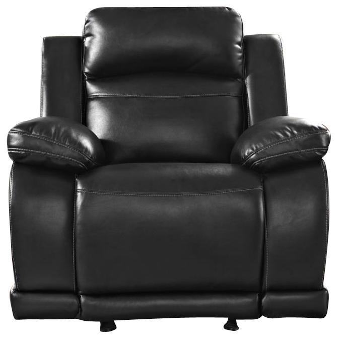 New Classic Vega Glider Recliner in Premiere Black - Ideal Furniture (Fresno,CA)