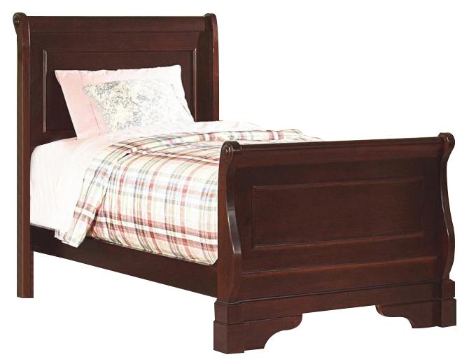 New Classic Versaille Youth Full Sleigh Bed in Bordeaux - Ideal Furniture (Fresno,CA)