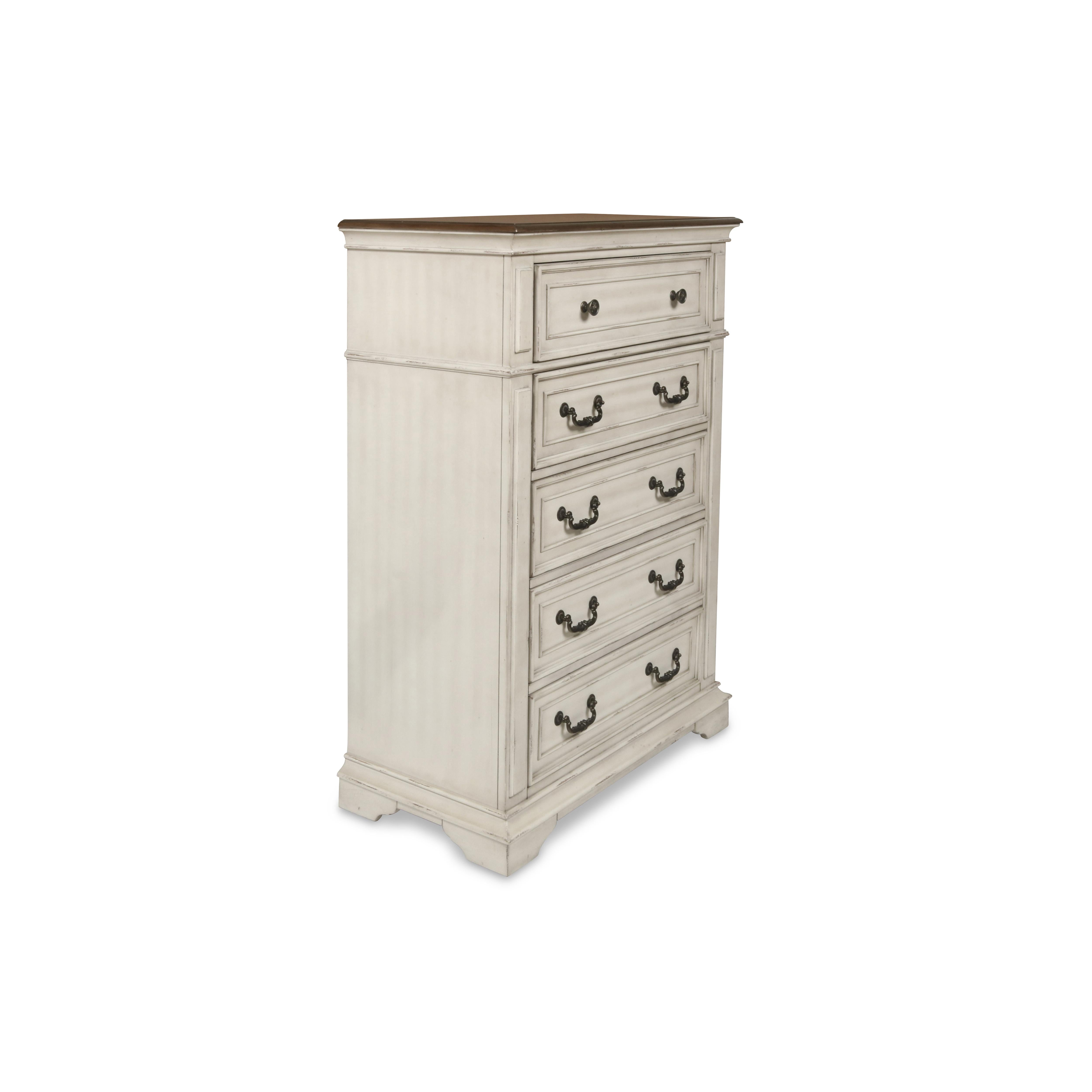 ANASTASIA CHEST - ANT. WHITE - Ideal Furniture (Fresno,CA)