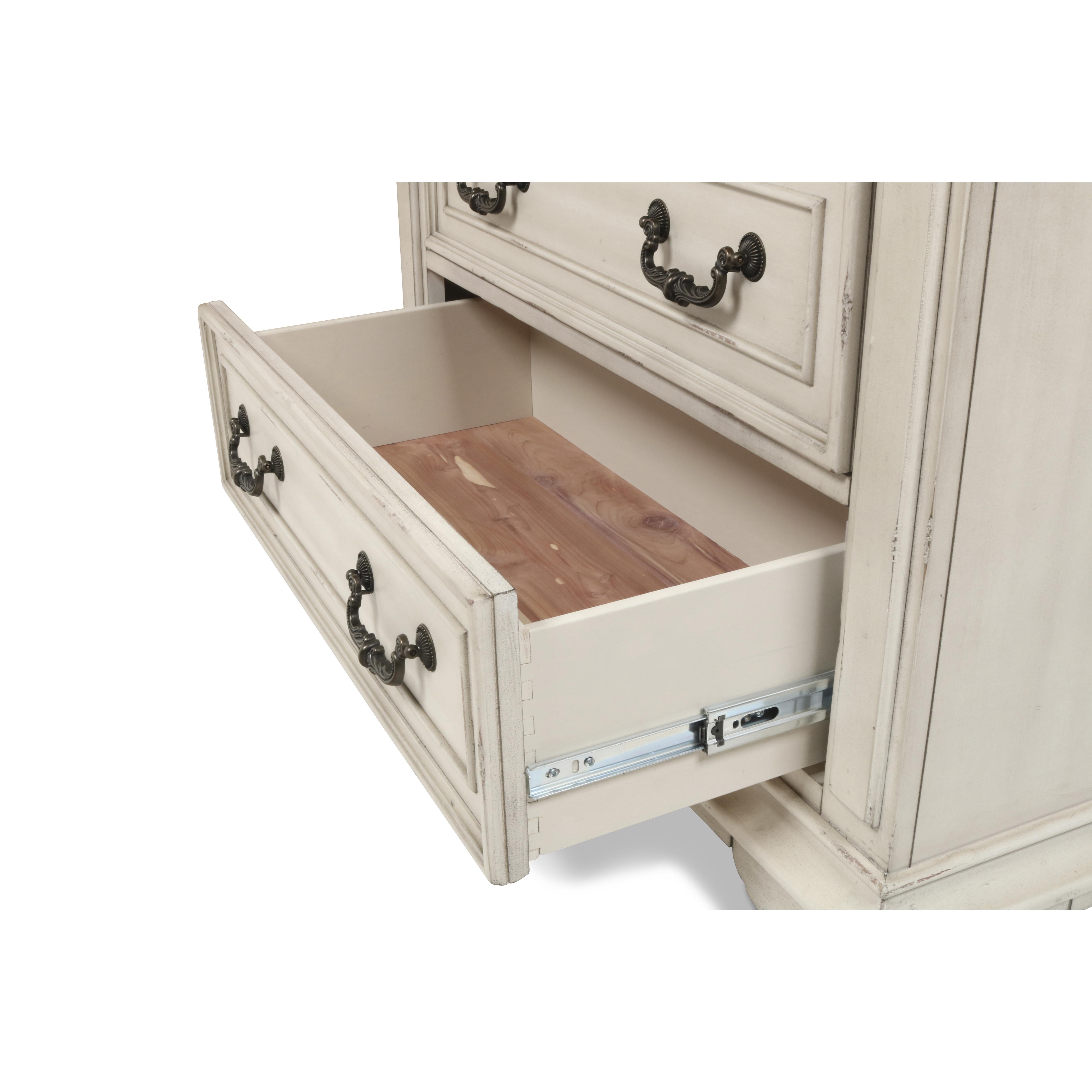 ANASTASIA CHEST - ANT. WHITE - Ideal Furniture (Fresno,CA)