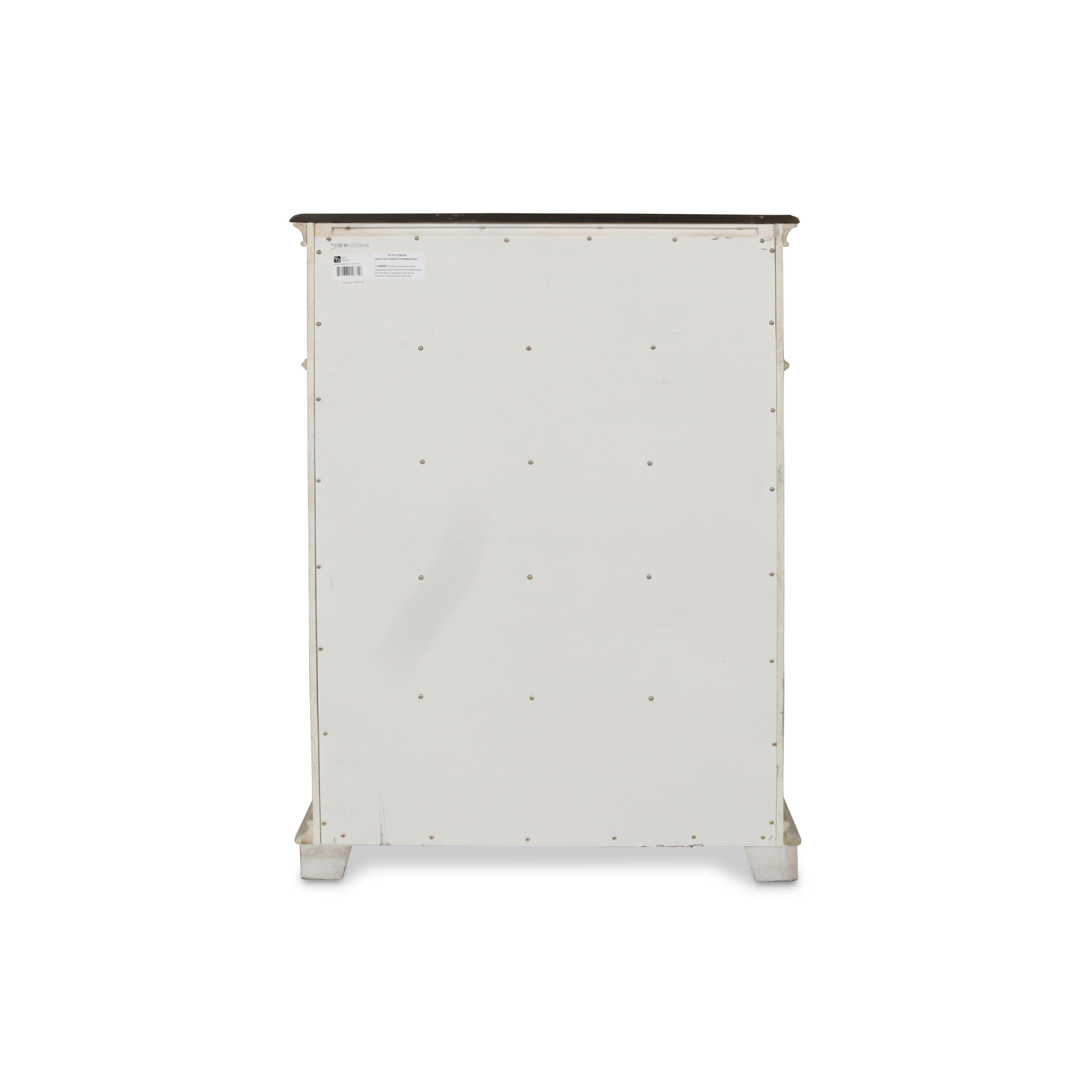 ANASTASIA CHEST - ANT. WHITE - Ideal Furniture (Fresno,CA)
