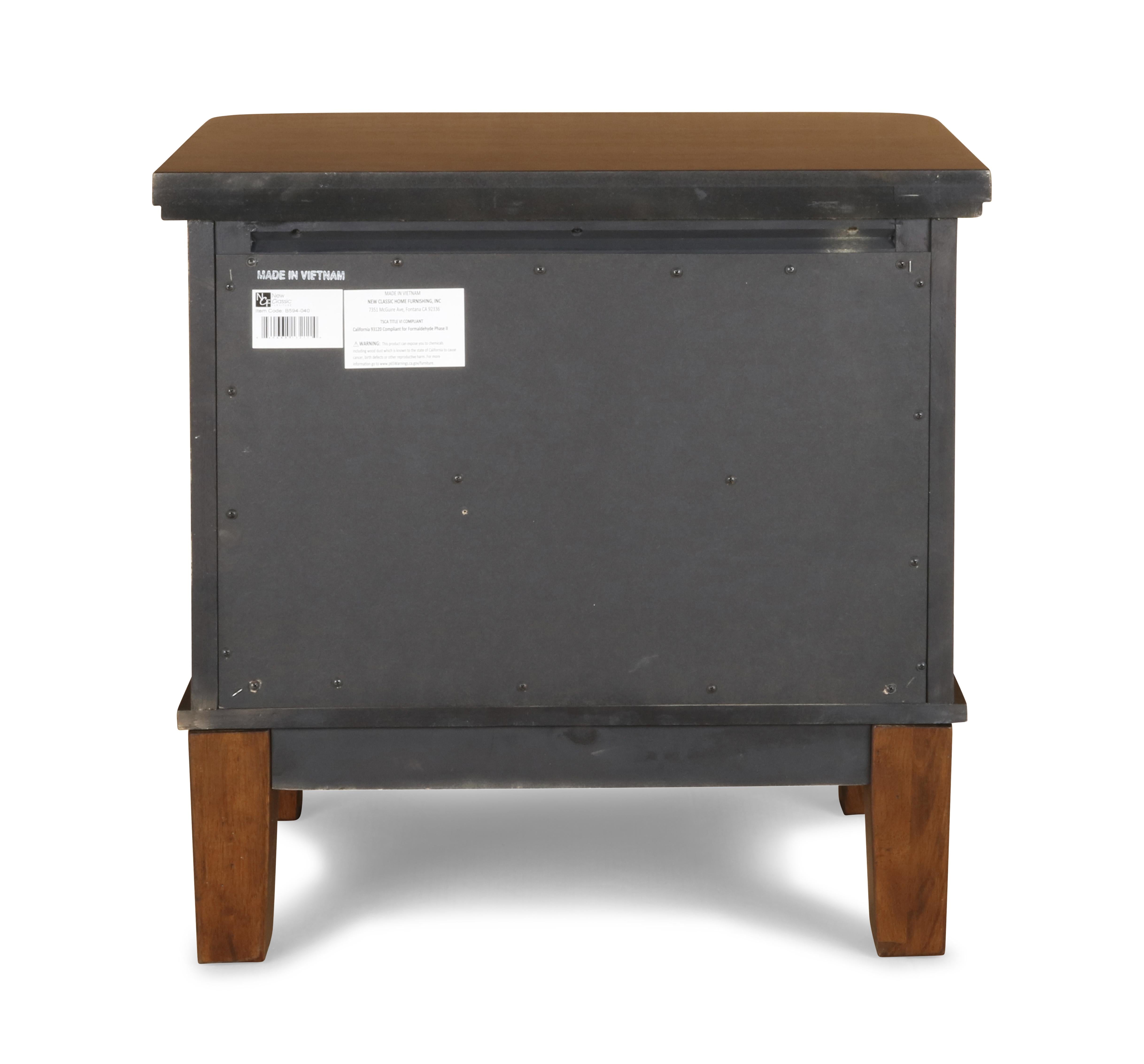 CAGNEY NIGHTSTAND - CHESTNUT - Ideal Furniture (Fresno,CA)