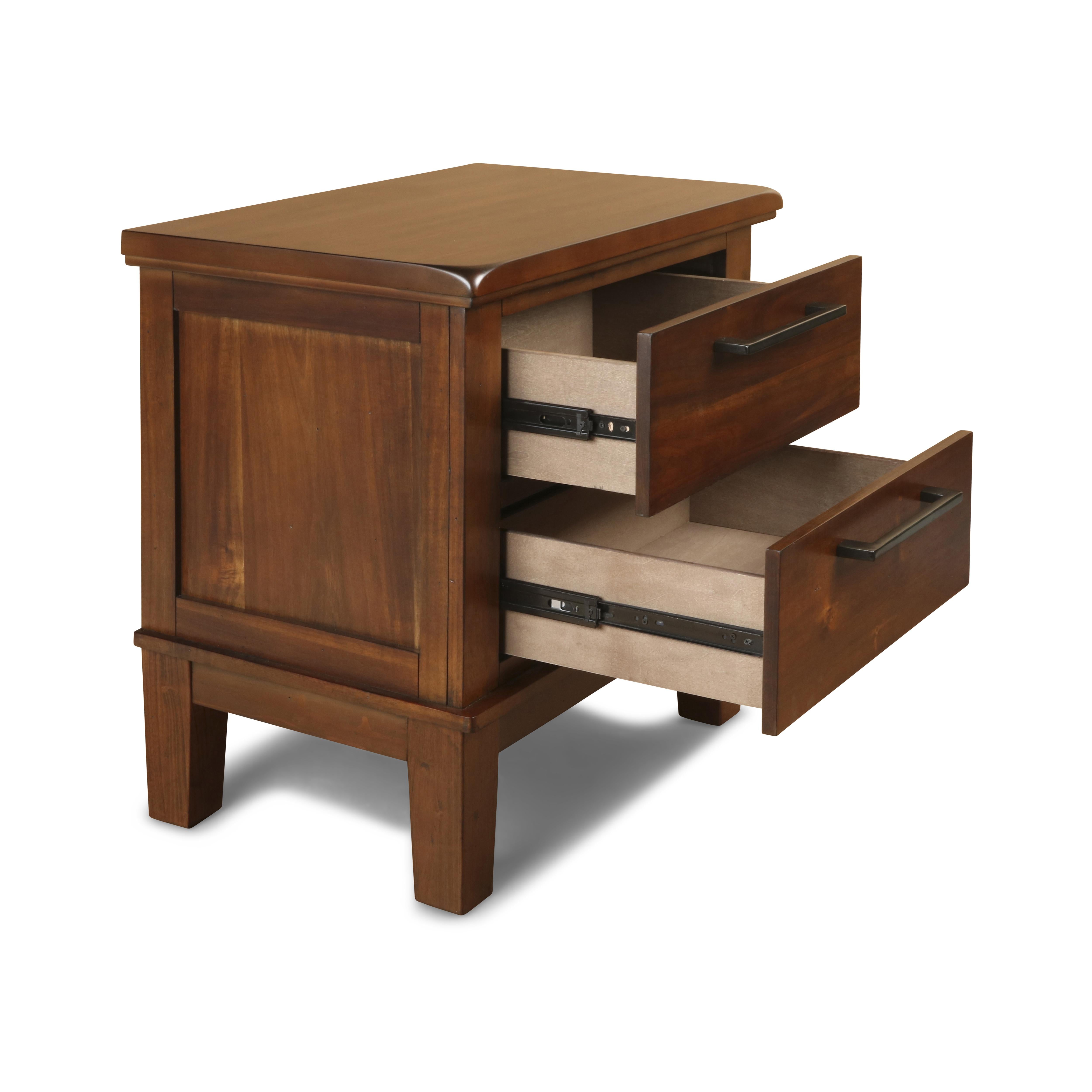 CAGNEY NIGHTSTAND - CHESTNUT - Ideal Furniture (Fresno,CA)