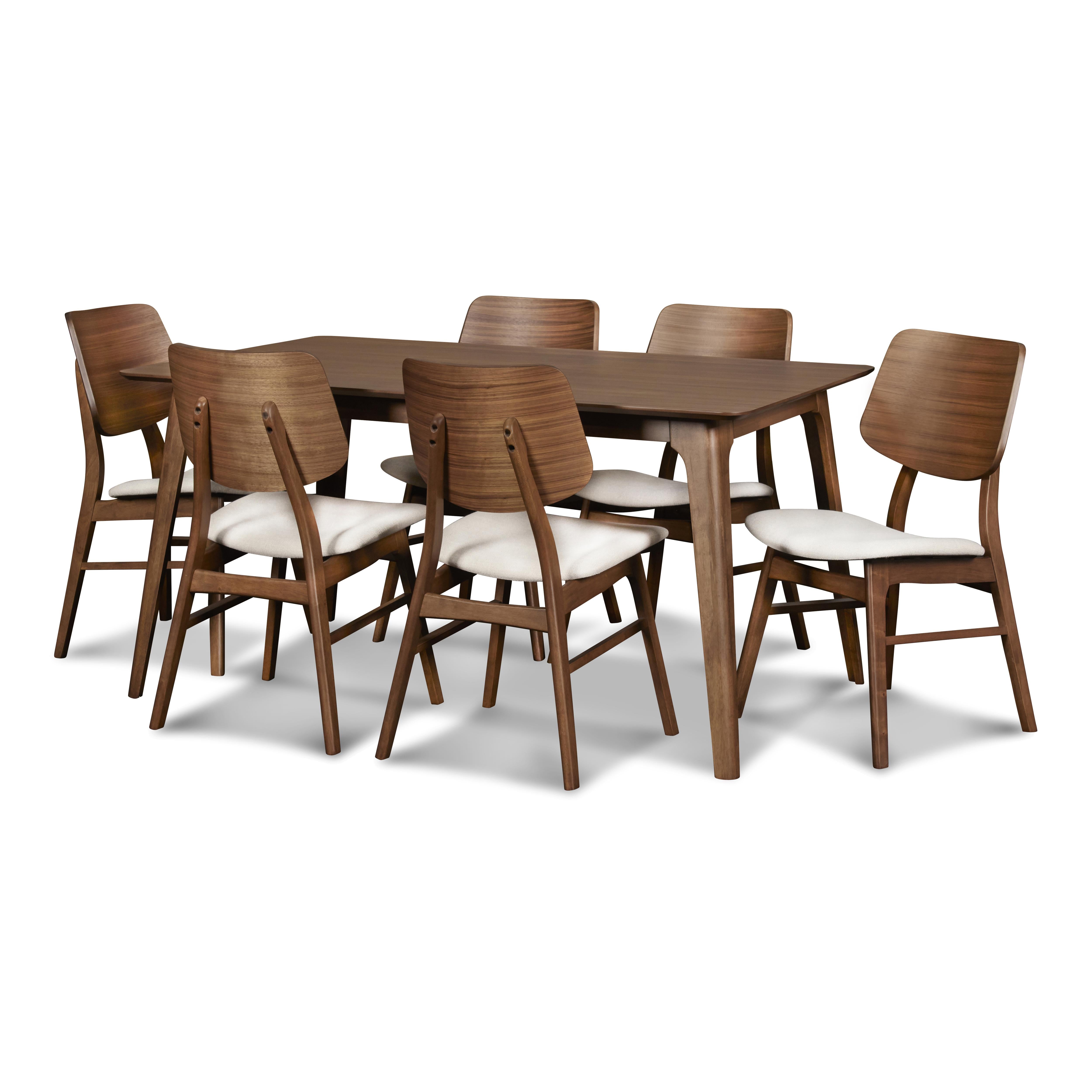 OSCAR 60" RECTANGLE TABLE - WALNUT - Ideal Furniture (Fresno,CA)