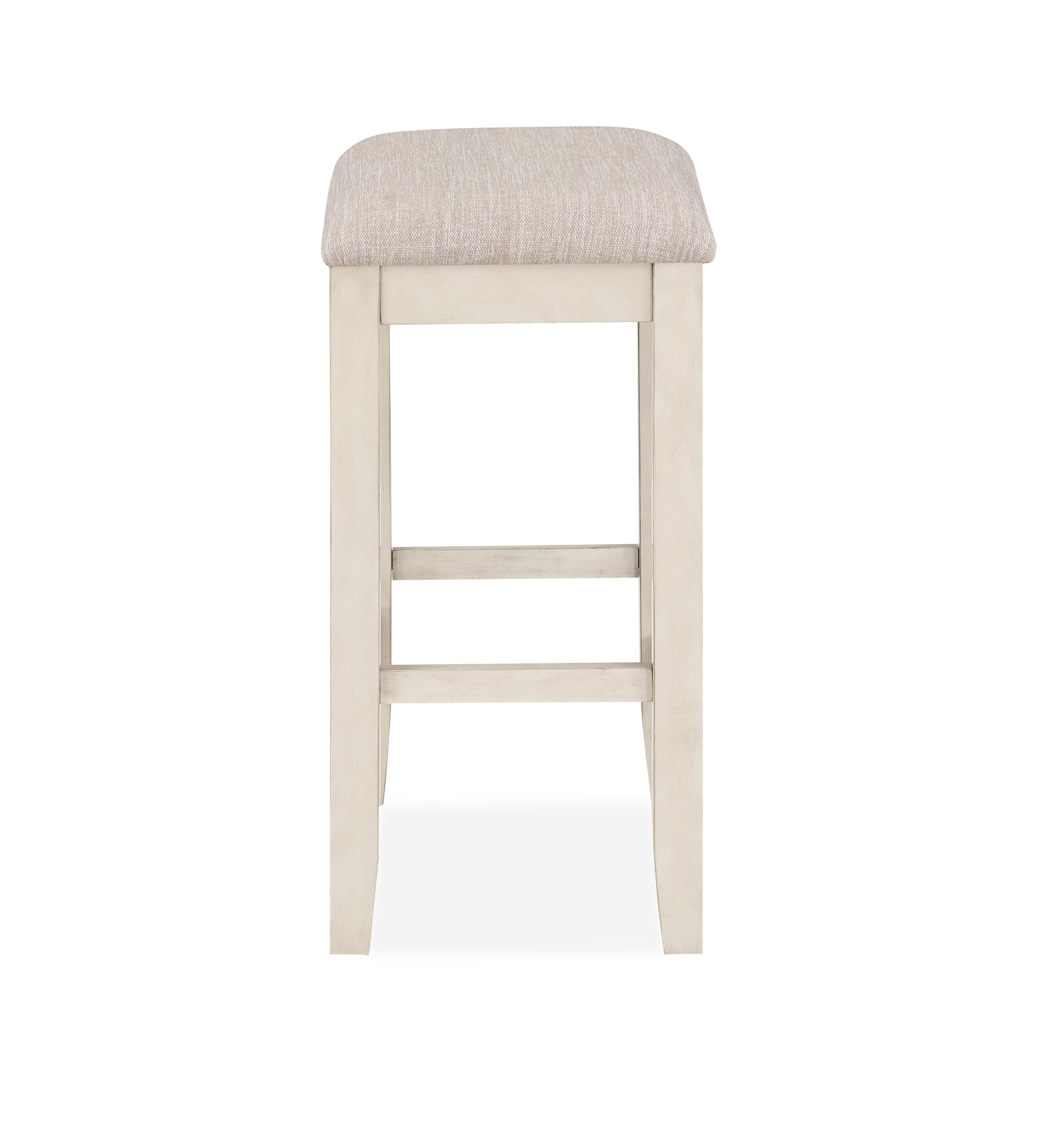 BELLA COUNTER TABLE & 2 STOOLS -2 TONE BISQUE - Ideal Furniture (Fresno,CA)