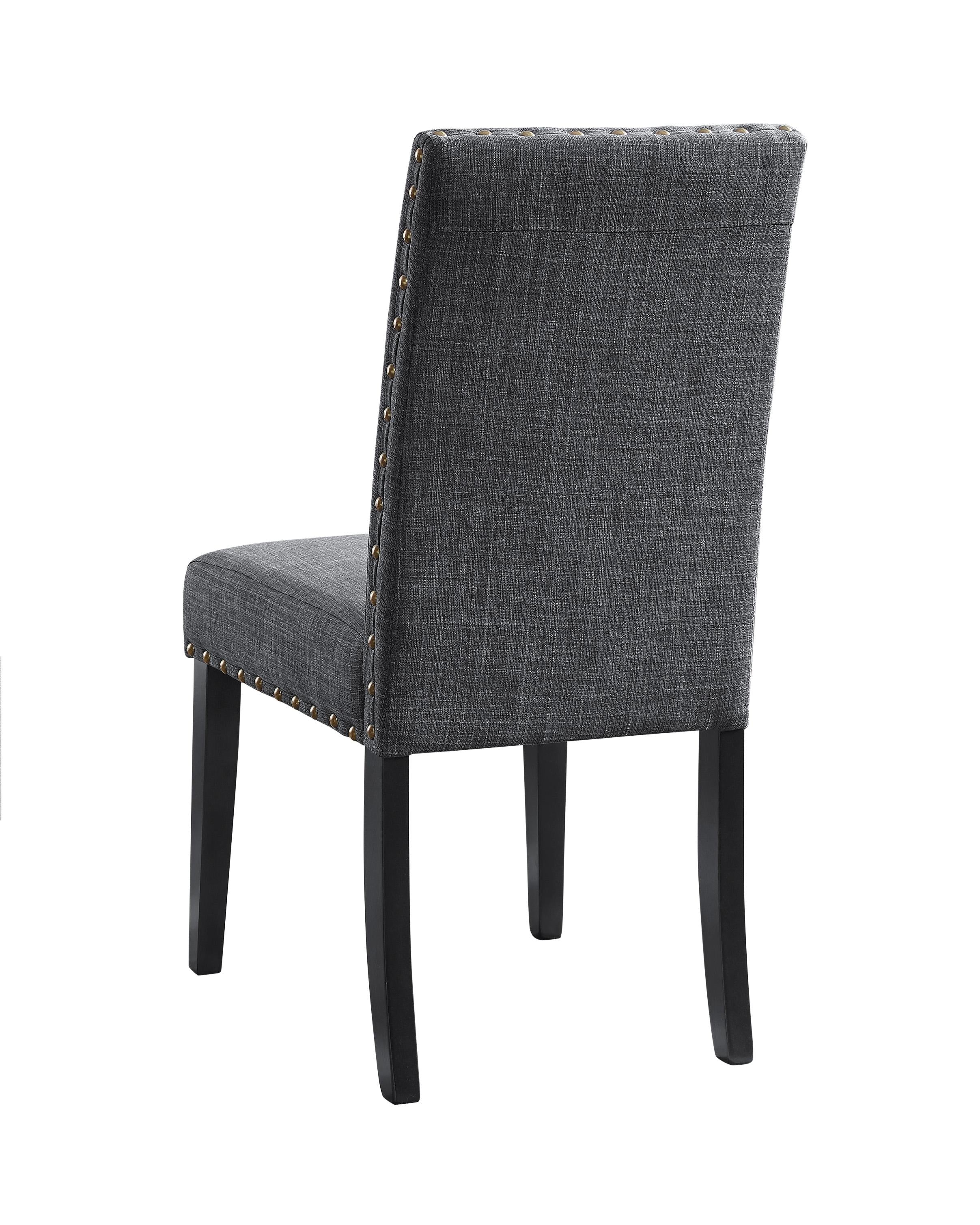 CRISPIN GRANITE GRAY DINING CHAIR- (2/Ctn) - Ideal Furniture (Fresno,CA)
