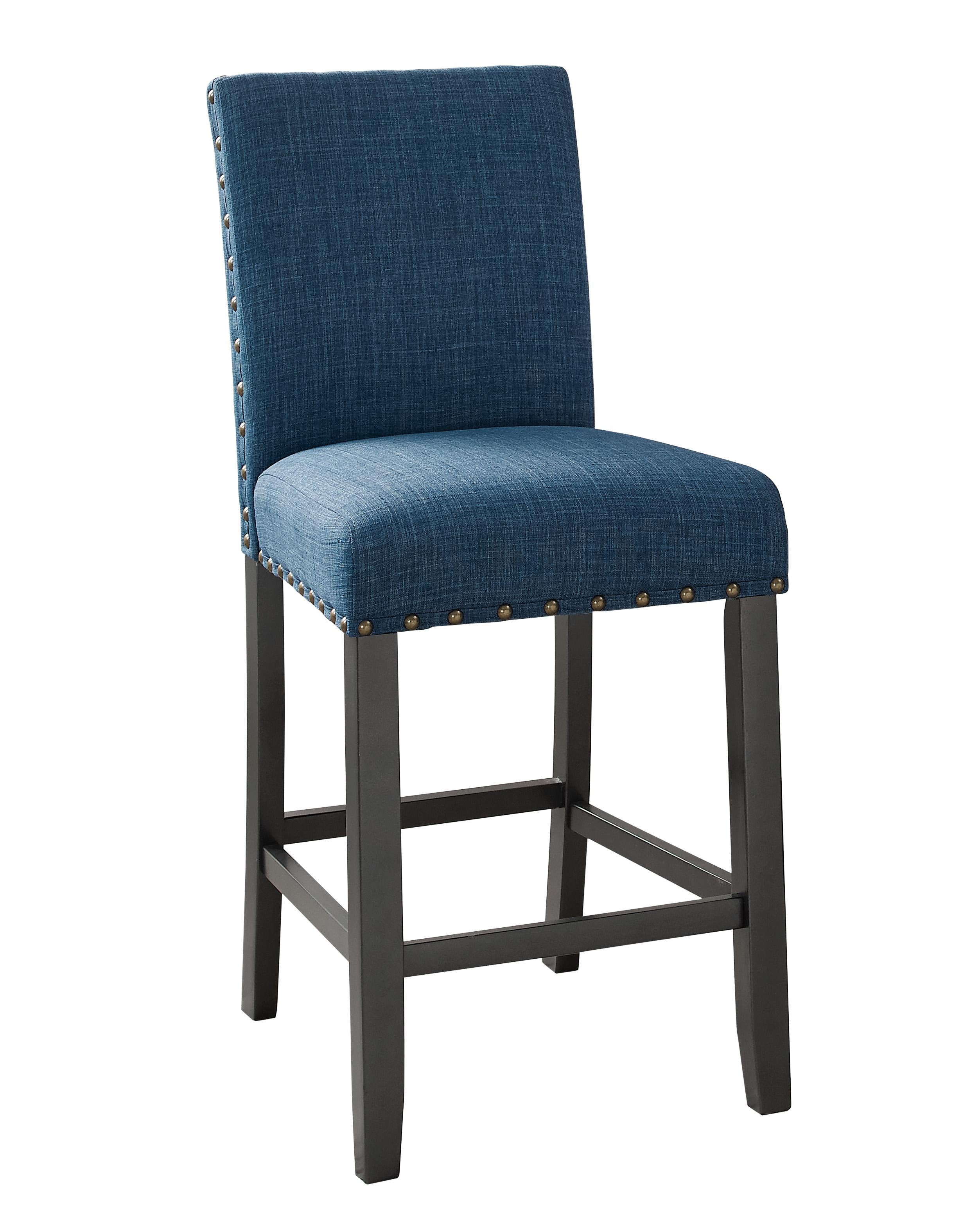 CRISPIN MARINE BLUE COUNTER CHAIR- (2/Ctn) - Ideal Furniture (Fresno,CA)