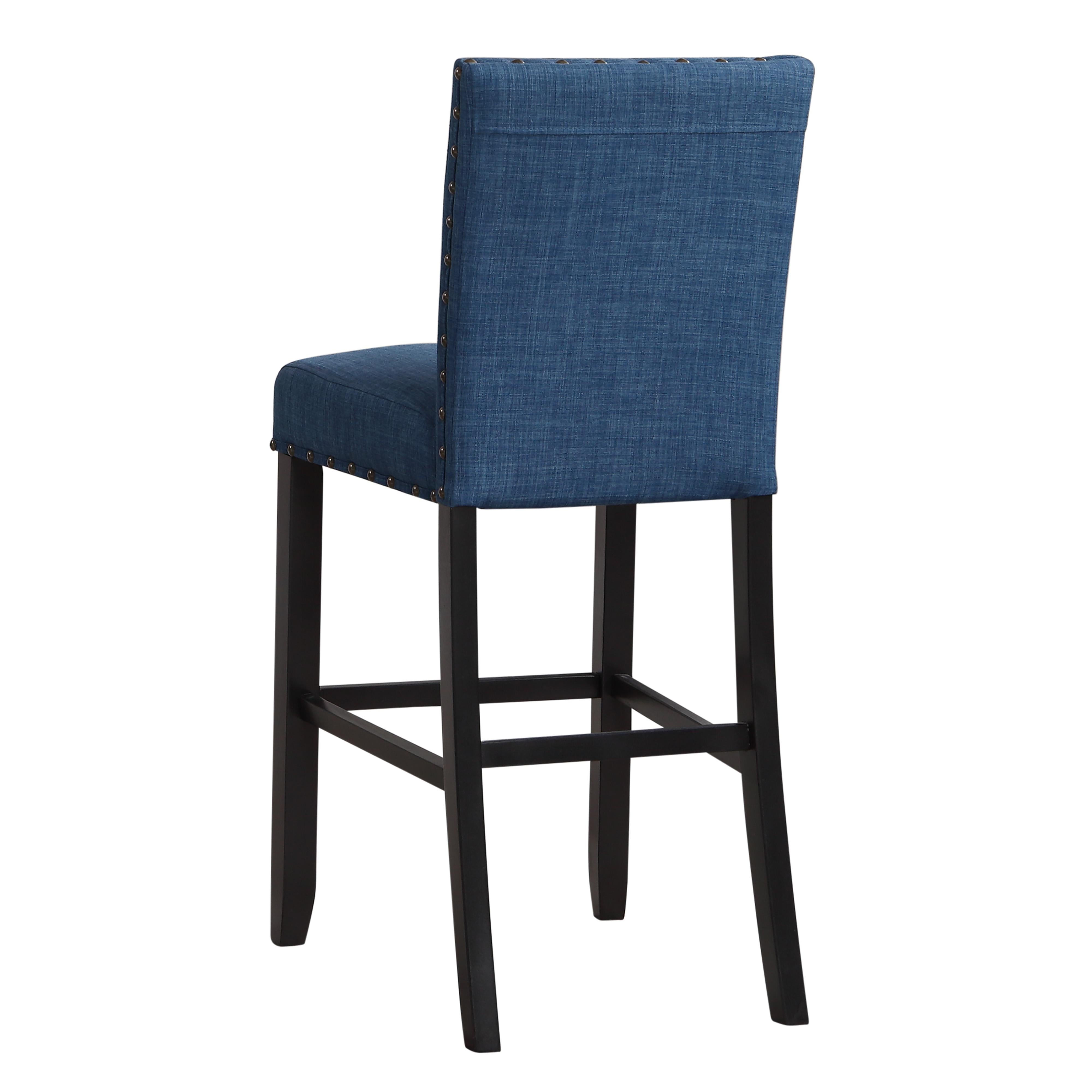 CRISPIN MARINE BLUE BAR CHAIR- (2 /Ctn) - Ideal Furniture (Fresno,CA)