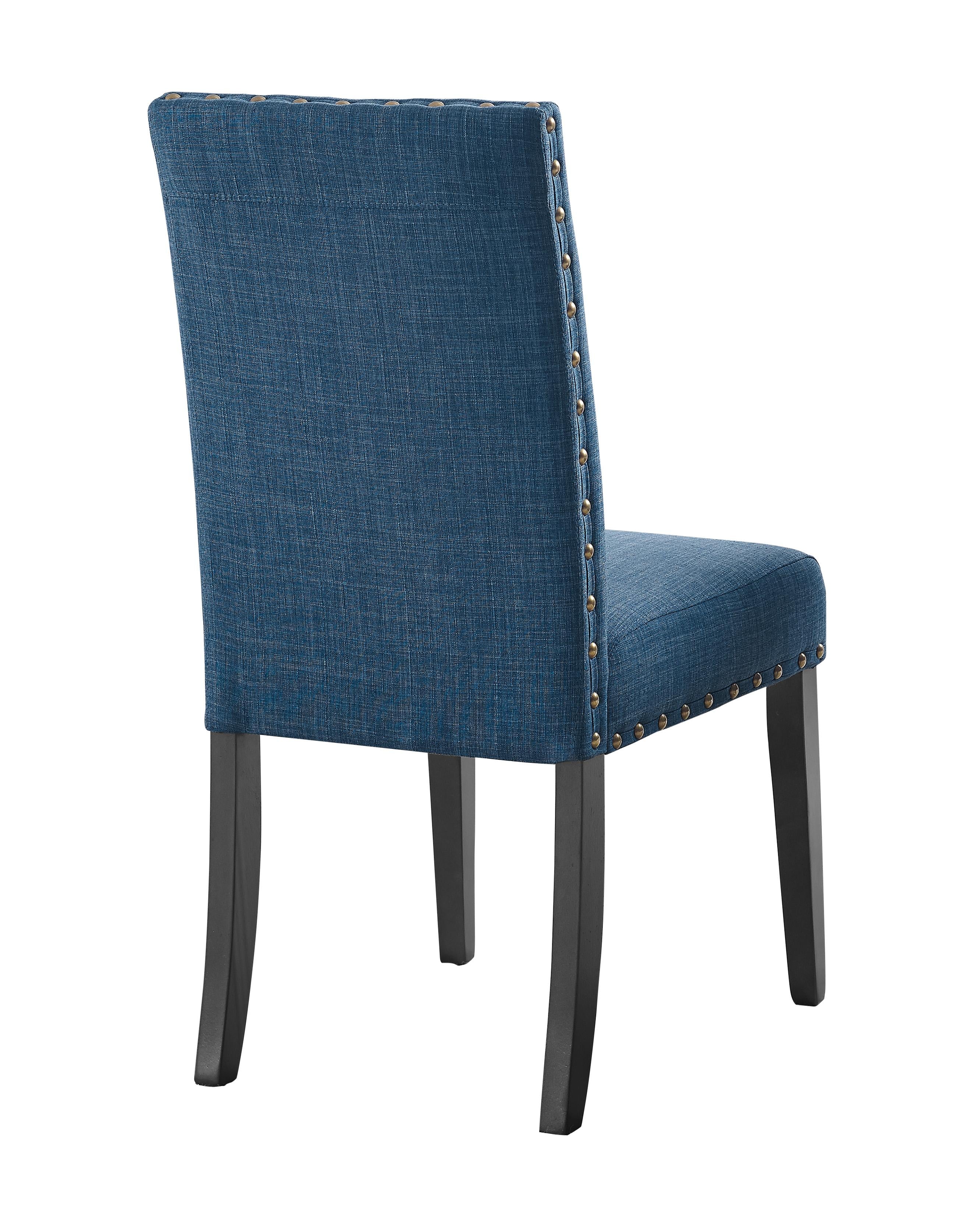 CRISPIN MARINE BLUE DINING CHAIR- (2/Ctn) - Ideal Furniture (Fresno,CA)