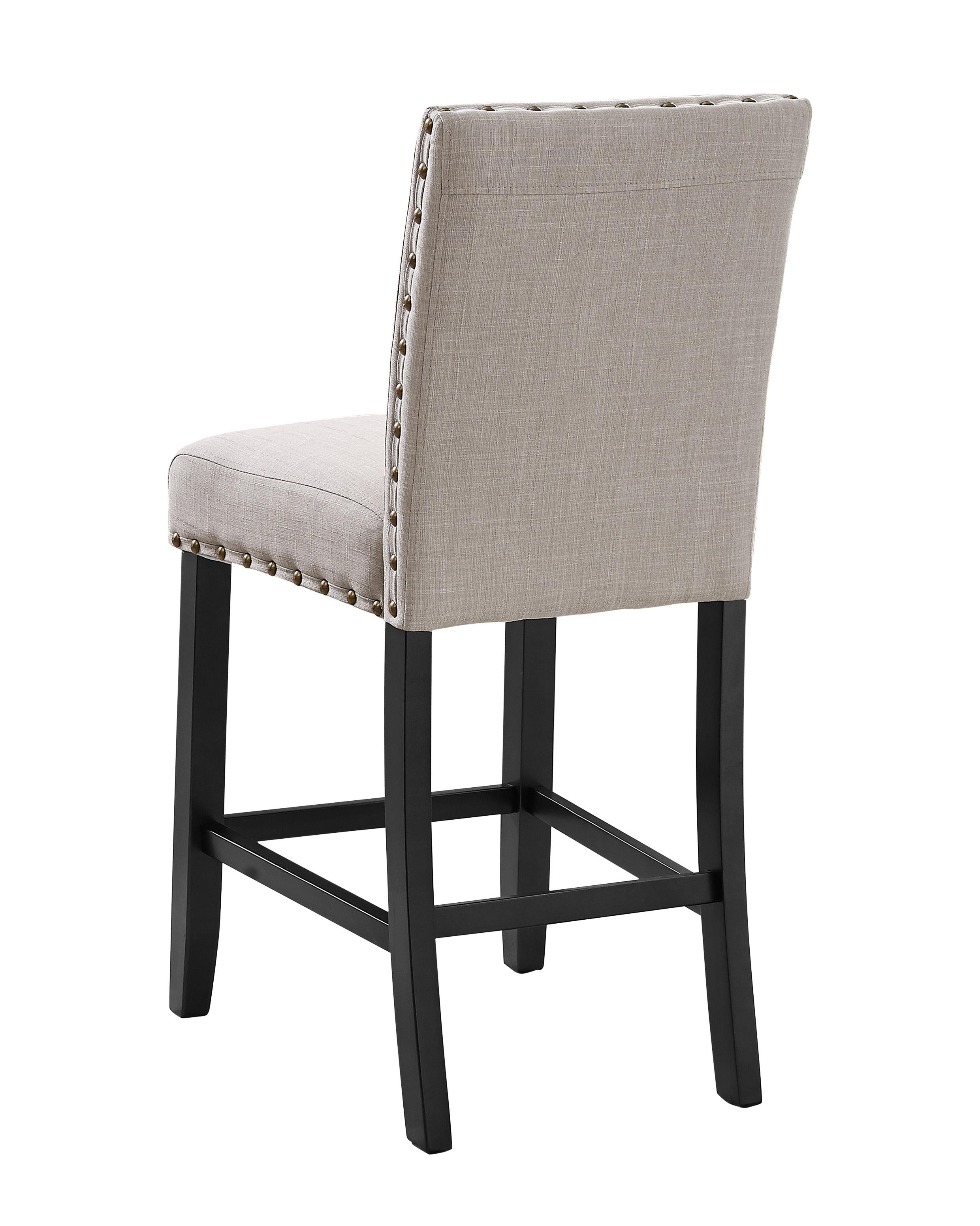 CRISPIN NATURAL BEIGE COUNTER CHAIR- (2/Ctn) - Ideal Furniture (Fresno,CA)