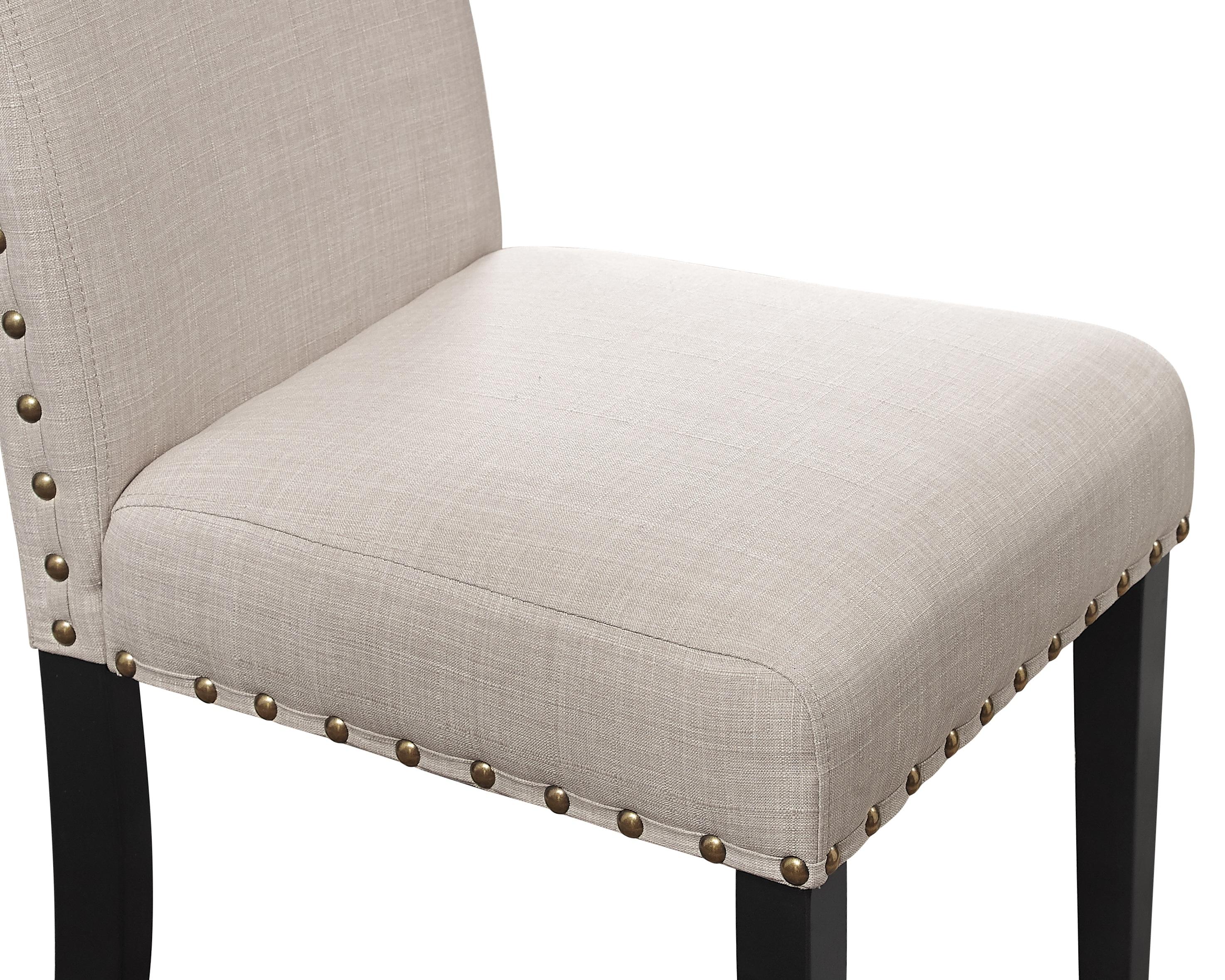 CRISPIN NATURAL BEIGE DINING CHAIR- (2/Ctn) - Ideal Furniture (Fresno,CA)