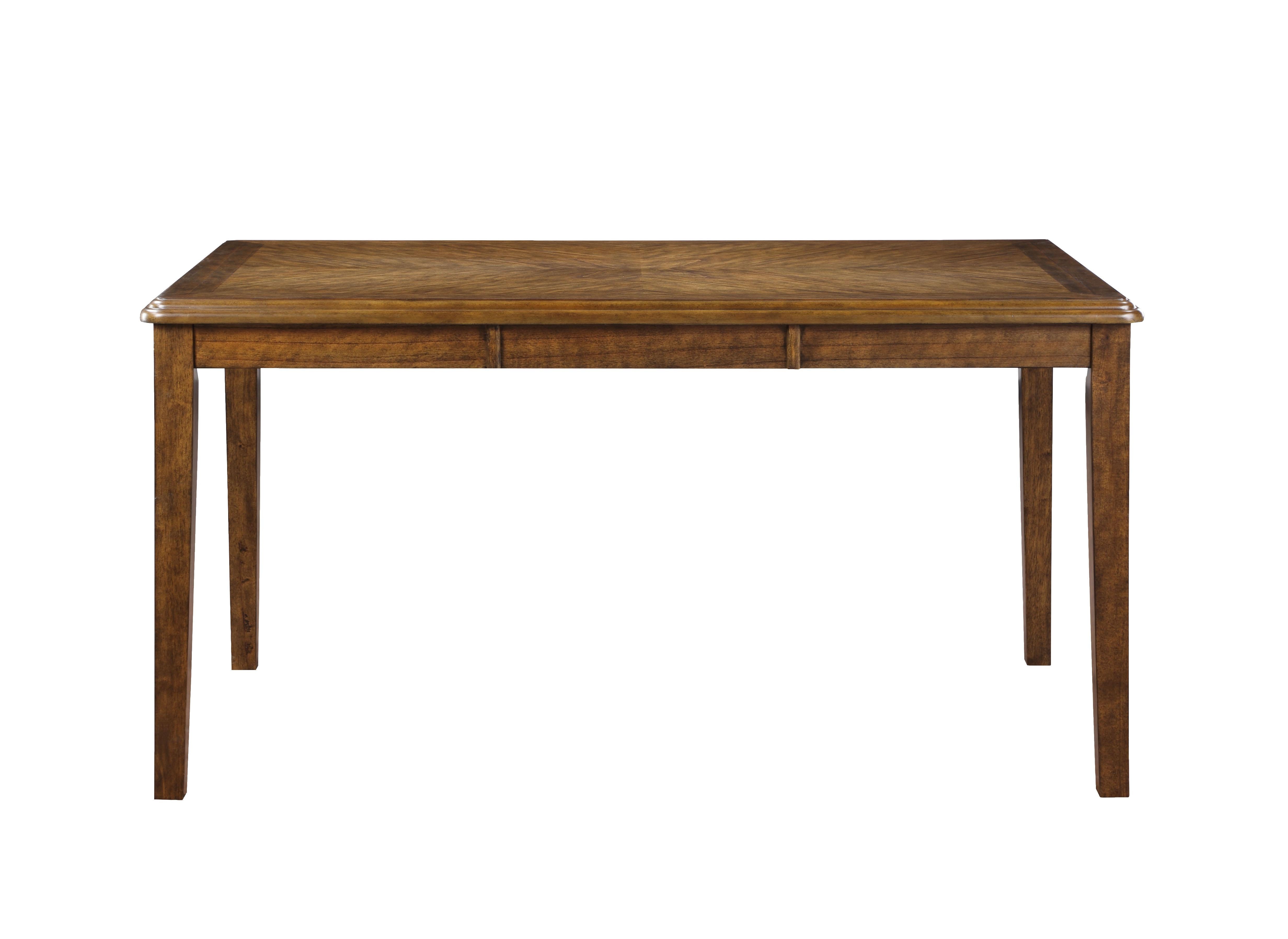 GIA 60" DINING TABLE+CHAIRS (5 PCS/CTN) -BROWN - Ideal Furniture (Fresno,CA)