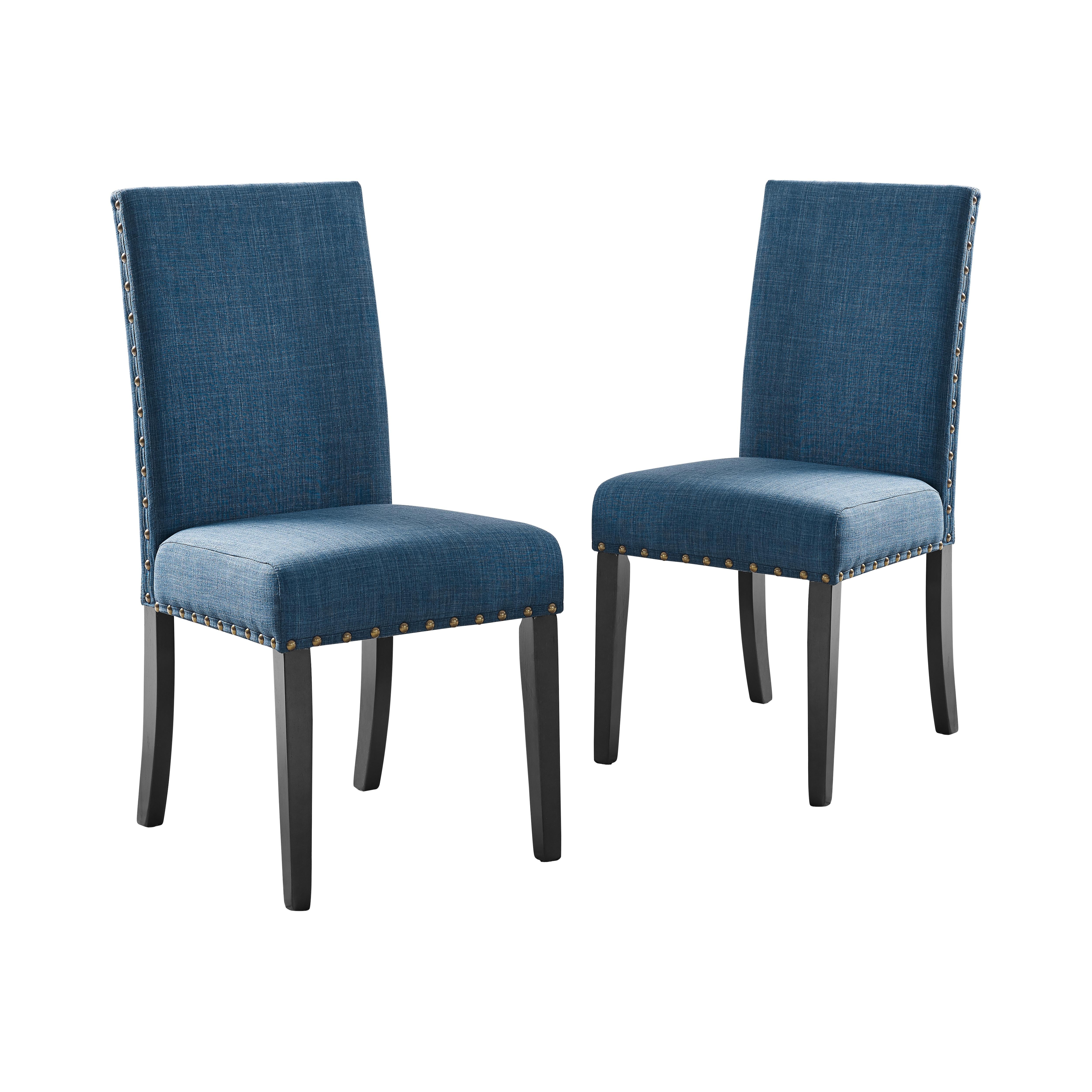 CRISPIN MARINE BLUE DINING CHAIR- (2/Ctn) - Ideal Furniture (Fresno,CA)