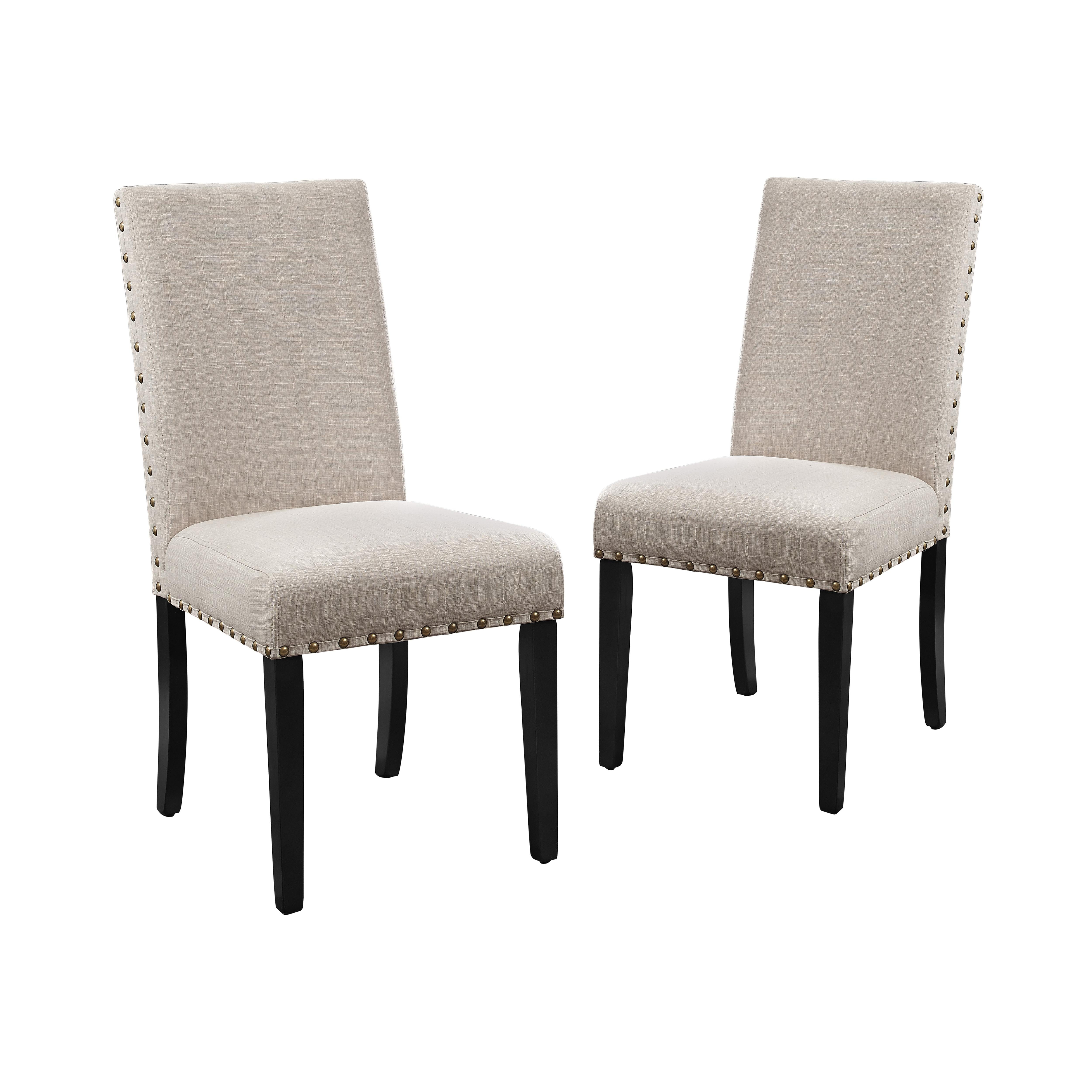CRISPIN NATURAL BEIGE DINING CHAIR- (2/Ctn) - Ideal Furniture (Fresno,CA)