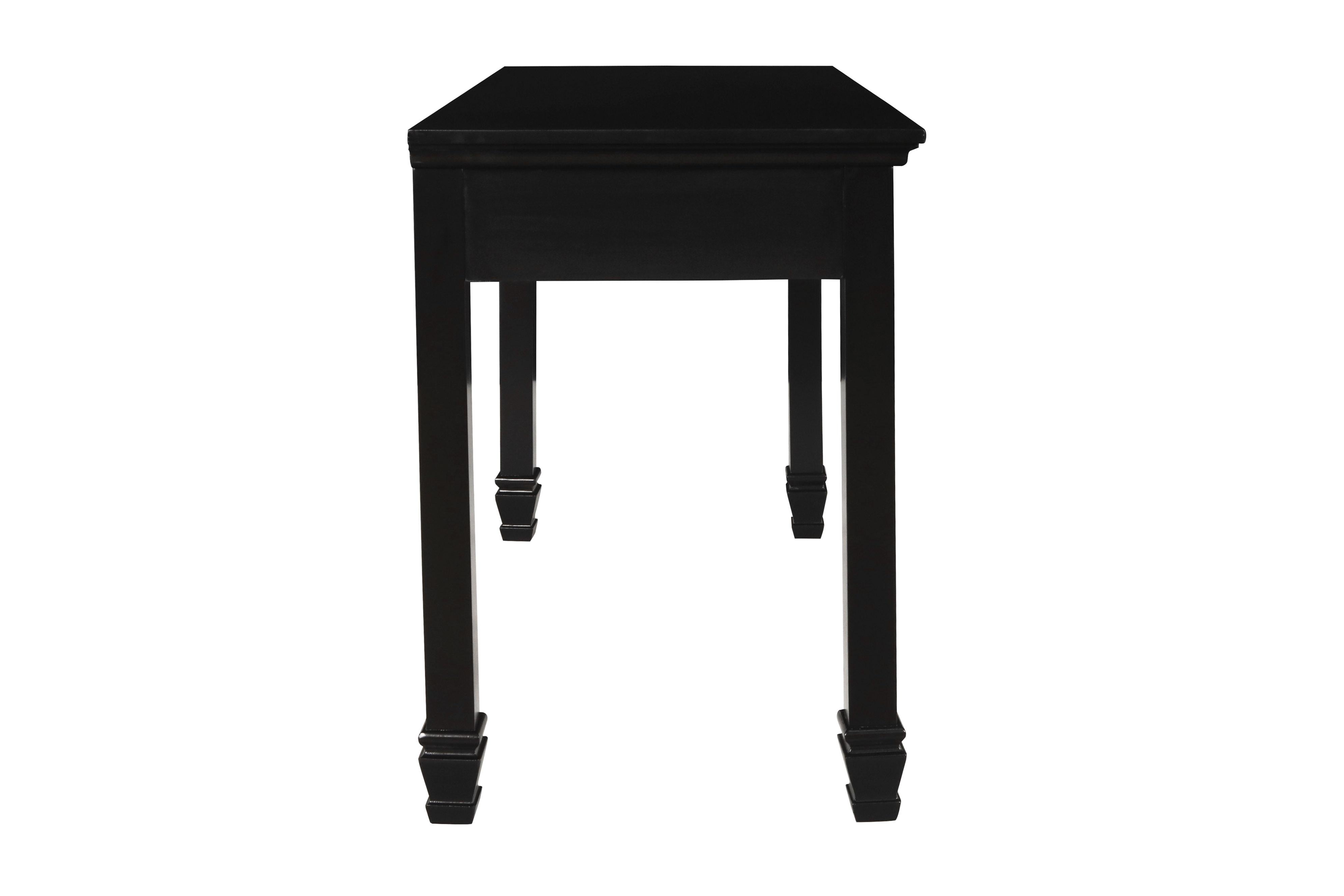 New Classic Furniture Tamarack Desk in Black - Ideal Furniture (Fresno,CA)