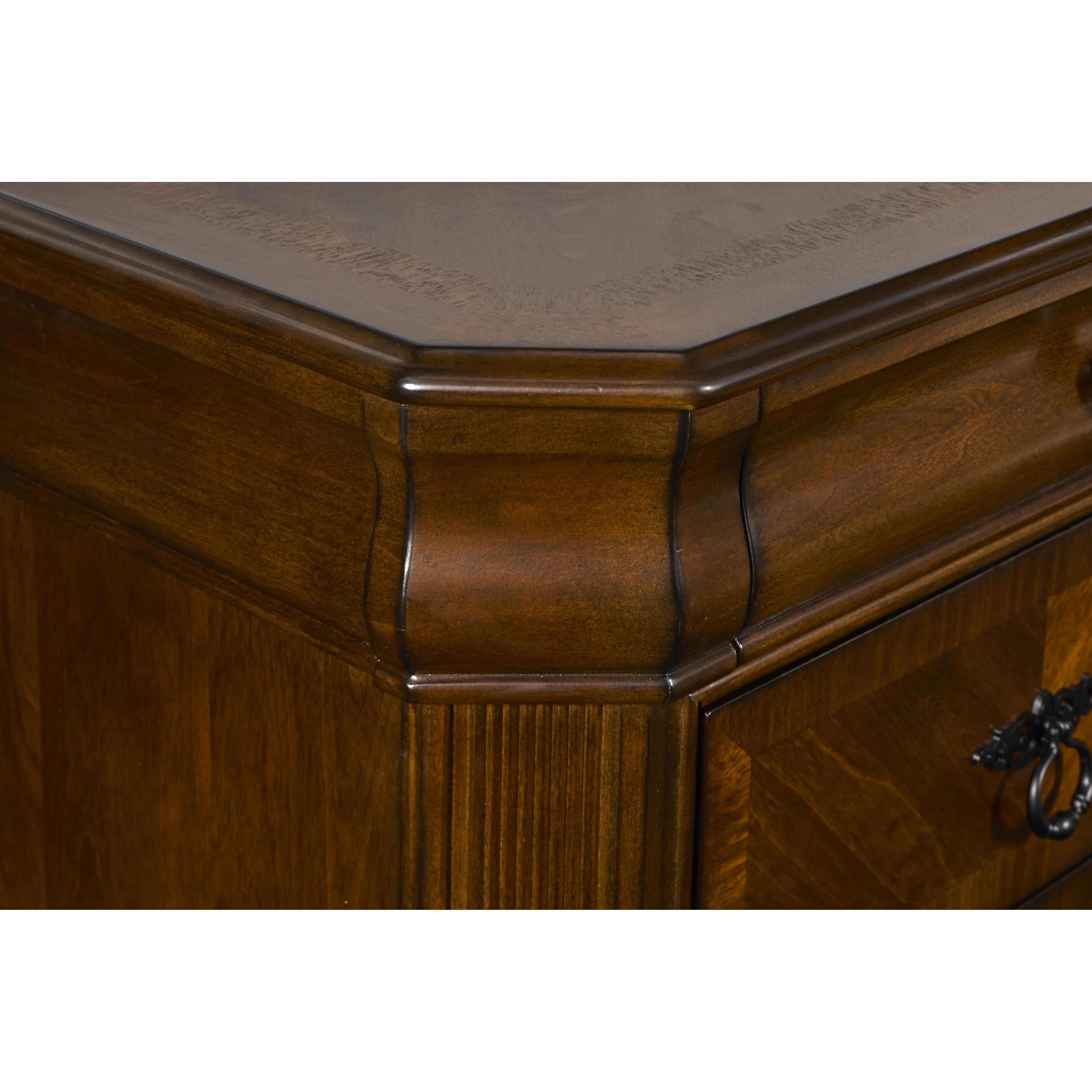 SHERIDAN MEDIA CHEST- BURNISHED CHERRY