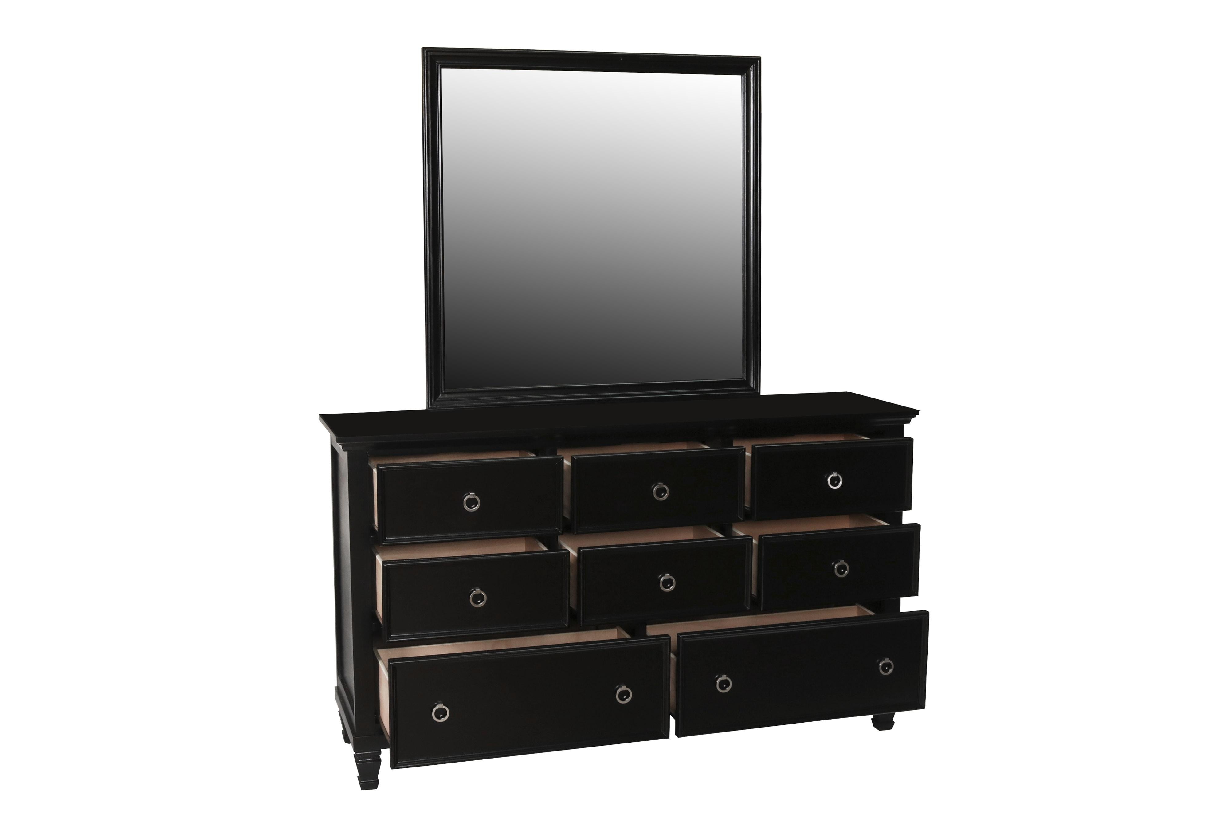 TAMARACK MIRROR- BLACK - Ideal Furniture (Fresno,CA)