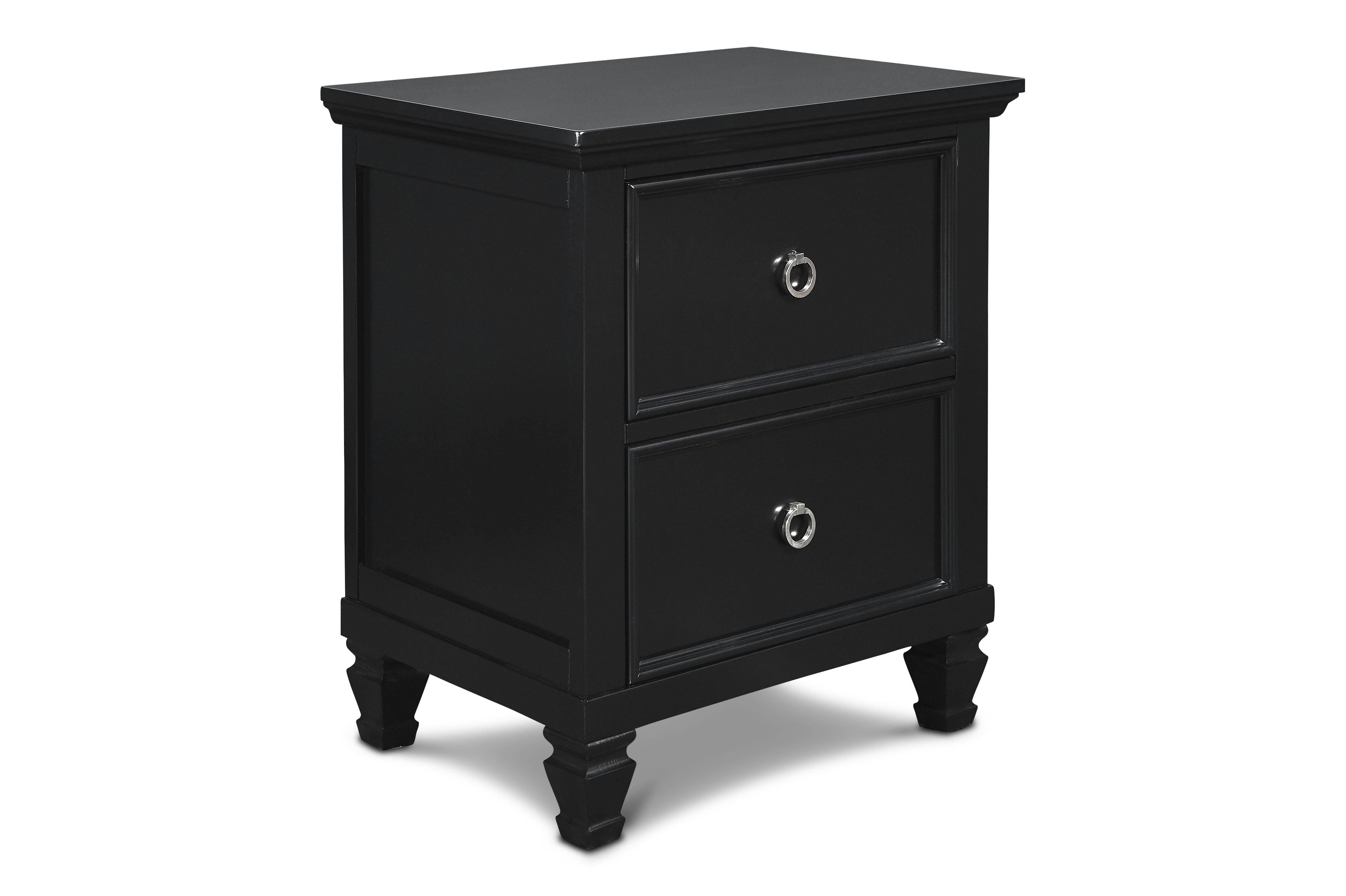 TAMARACK NIGHTSTAND- BLACK - Ideal Furniture (Fresno,CA)