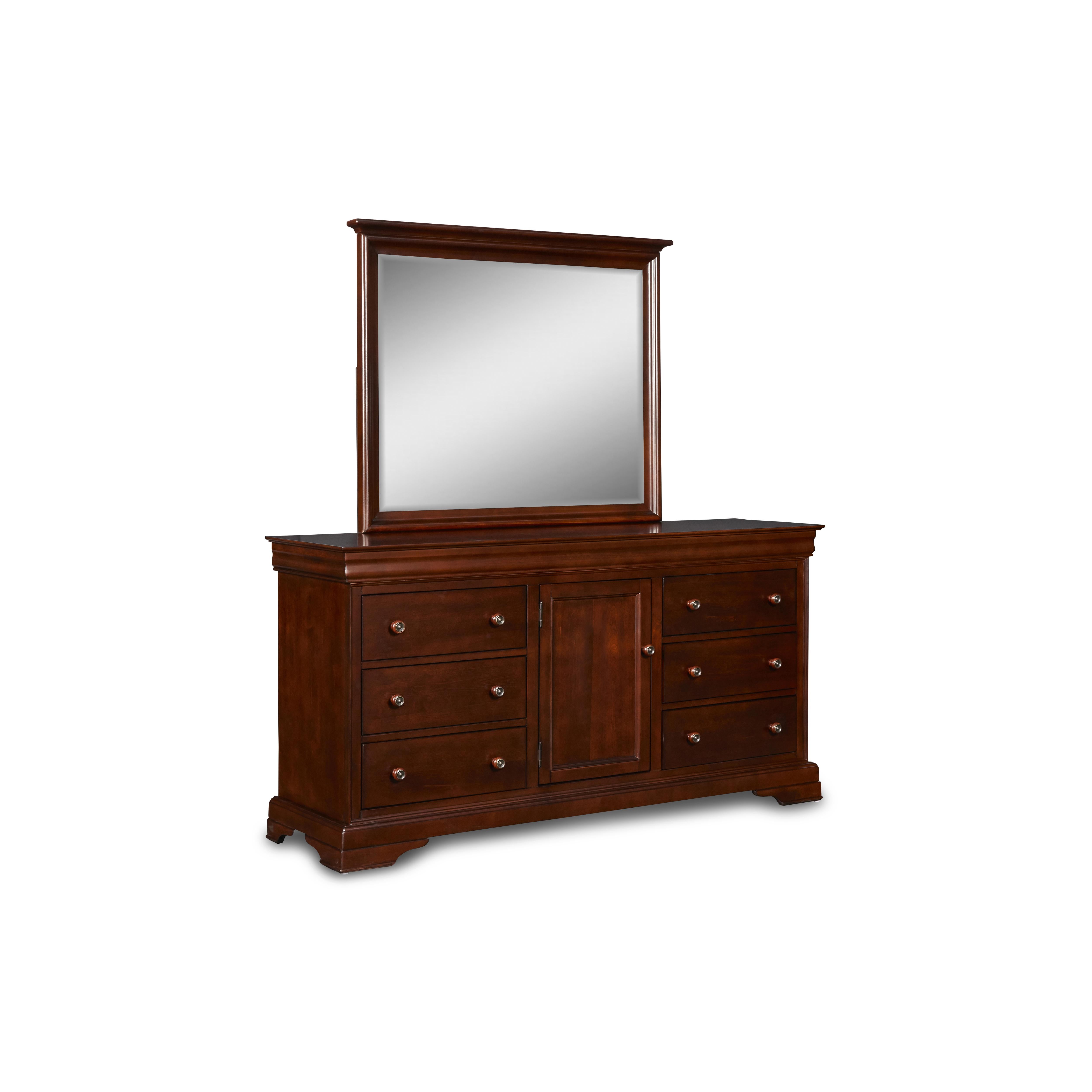 VERSAILLES LANDSCAPE MIRROR- BORDEAUX - Ideal Furniture (Fresno,CA)
