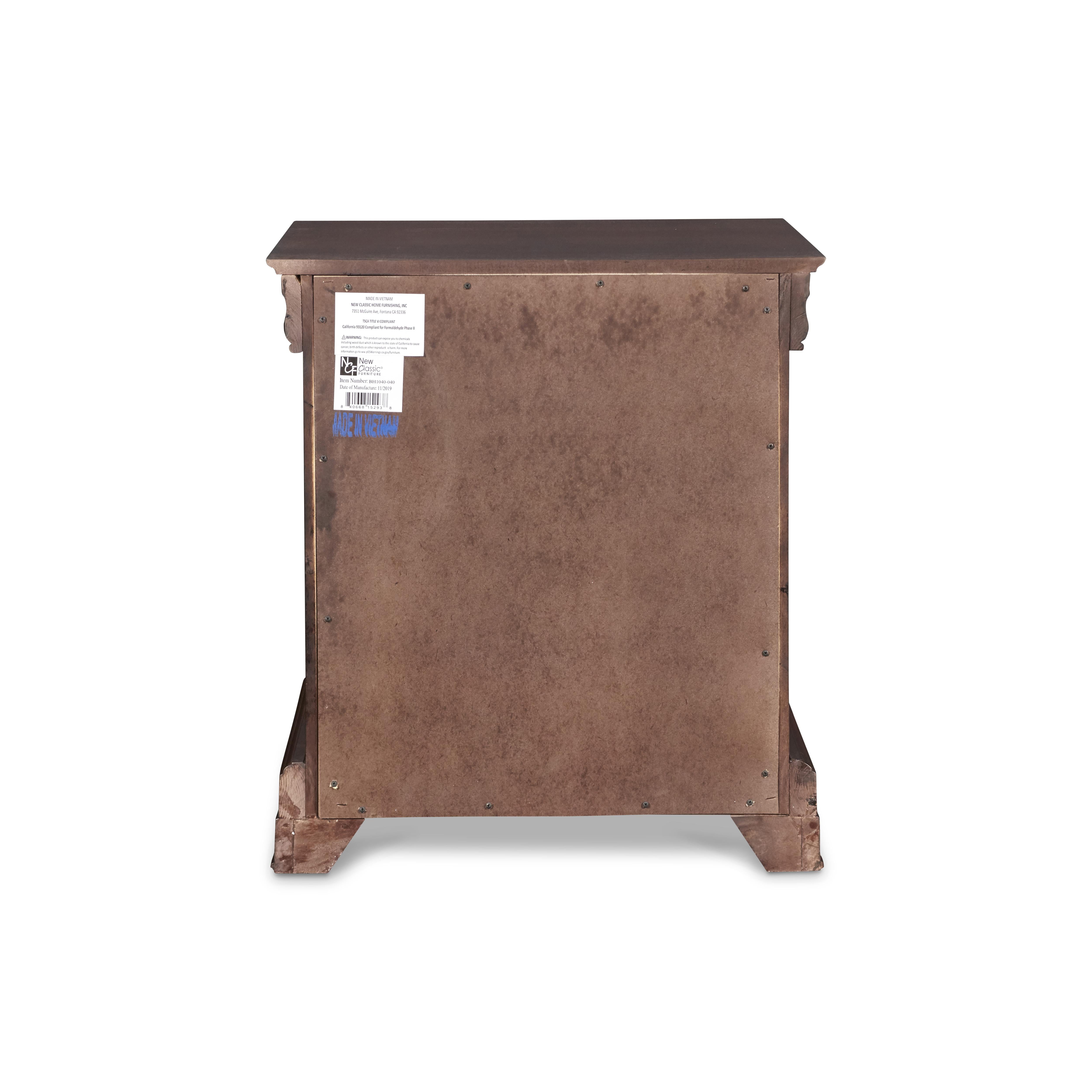 VERSAILLES NIGHTSTAND- BORDEAUX - Ideal Furniture (Fresno,CA)