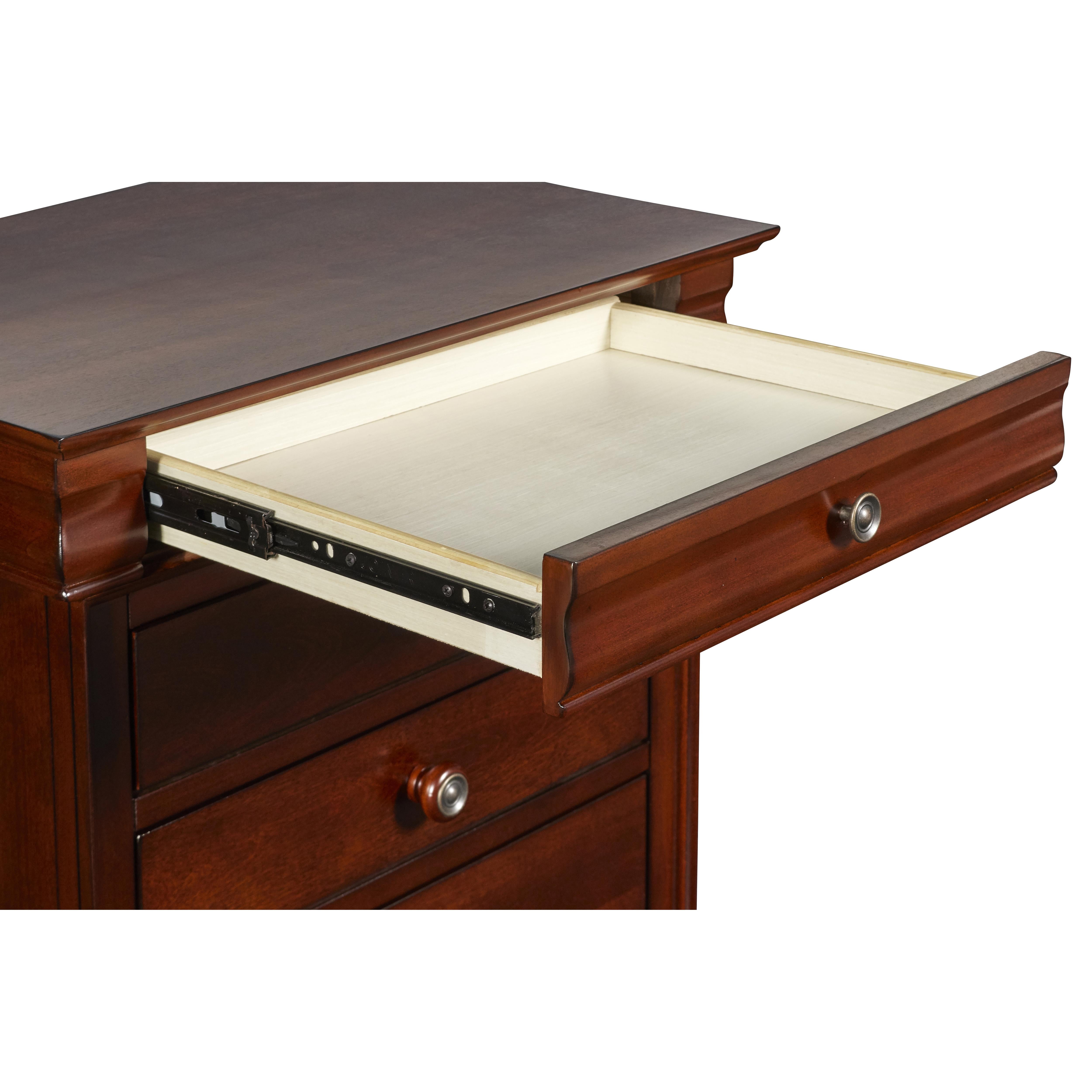 VERSAILLES NIGHTSTAND- BORDEAUX - Ideal Furniture (Fresno,CA)