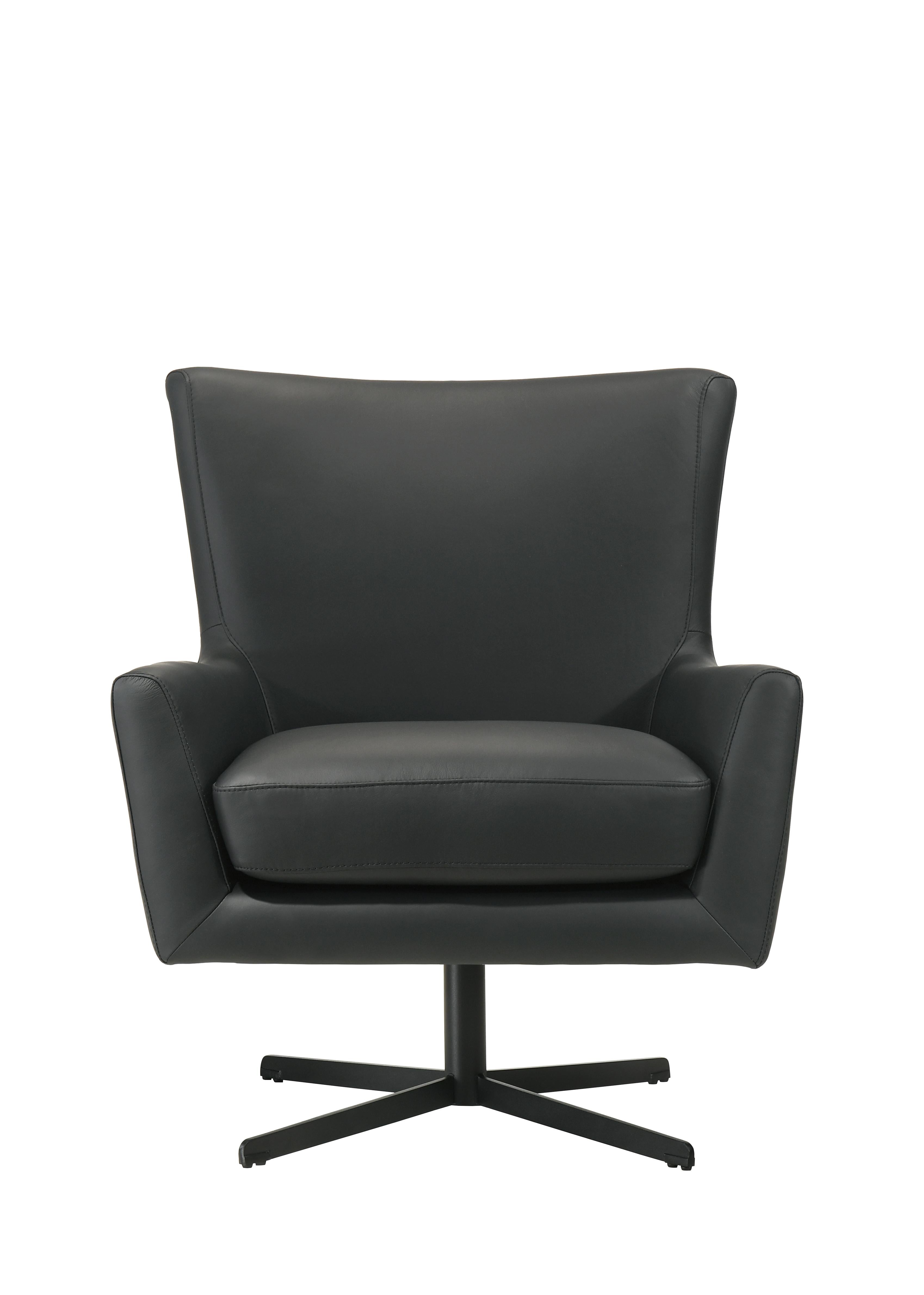 ACADIA SWIVEL CHAIR BODY-BLACK - Ideal Furniture (Fresno,CA)