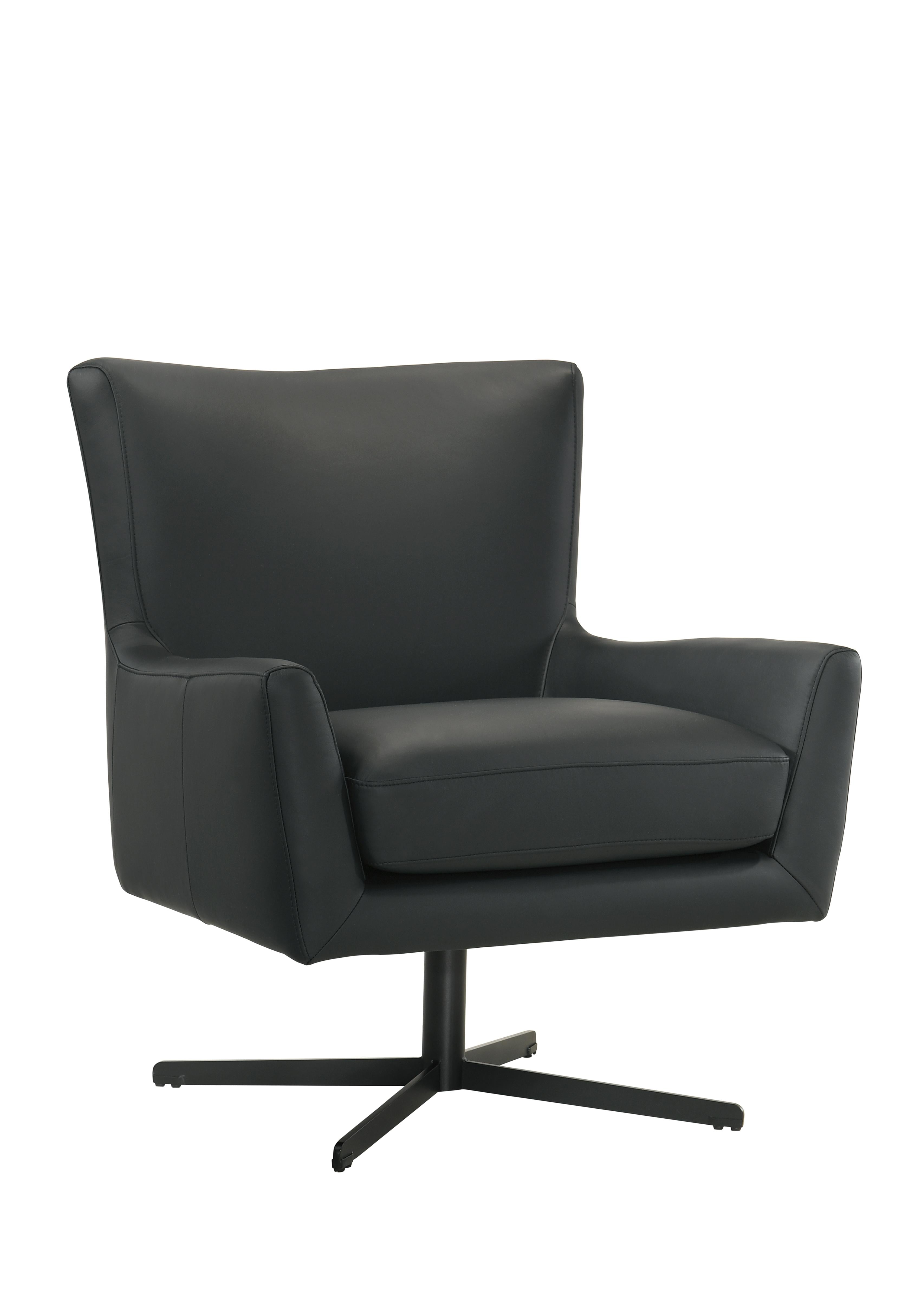 ACADIA SWIVEL CHAIR BODY-BLACK - Ideal Furniture (Fresno,CA)