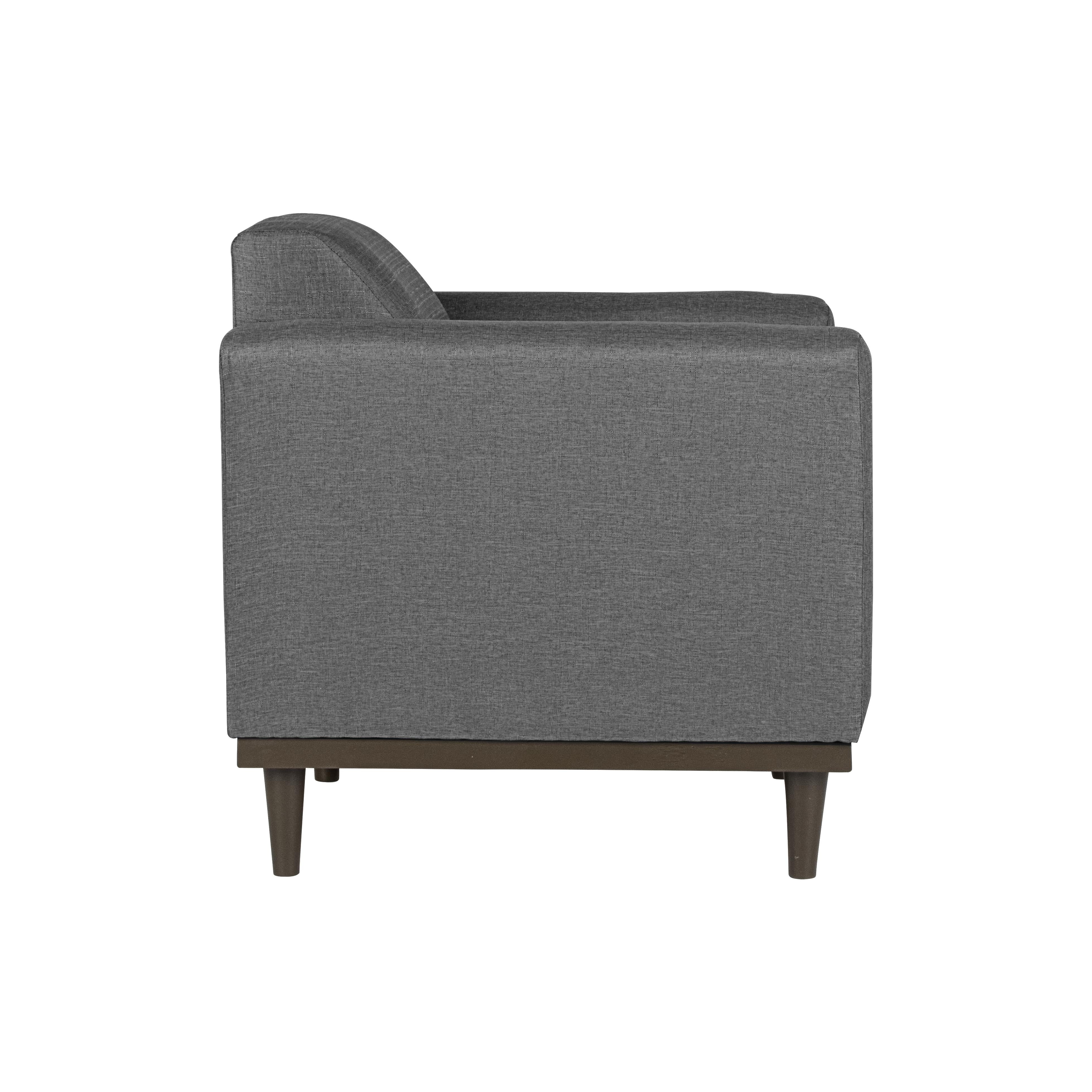 AIDEN CHAIR W/1 THROW PILLOW-SILVER GRAY - Ideal Furniture (Fresno,CA)