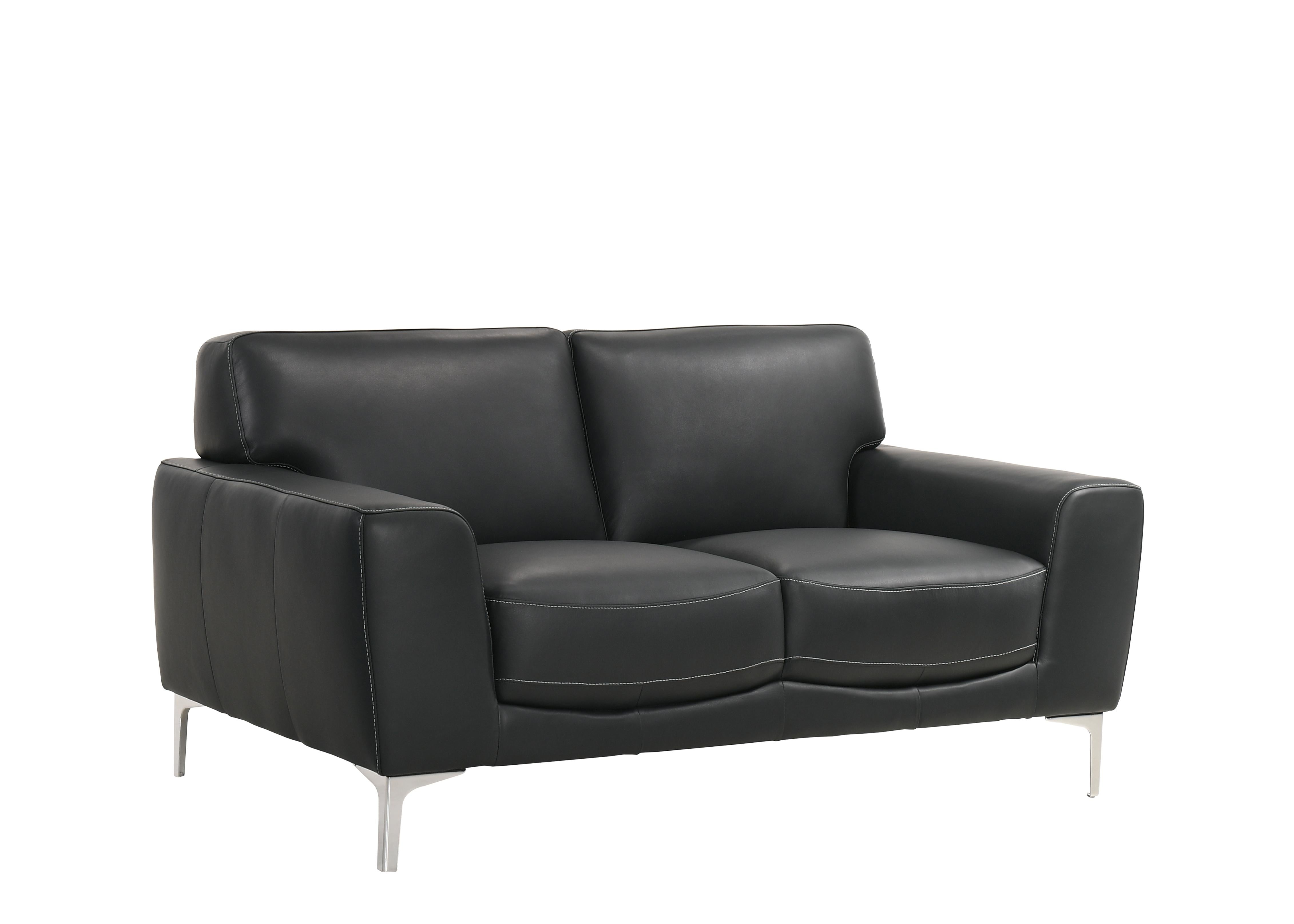 CARRARA LOVESEAT-BLACK - Ideal Furniture (Fresno,CA)