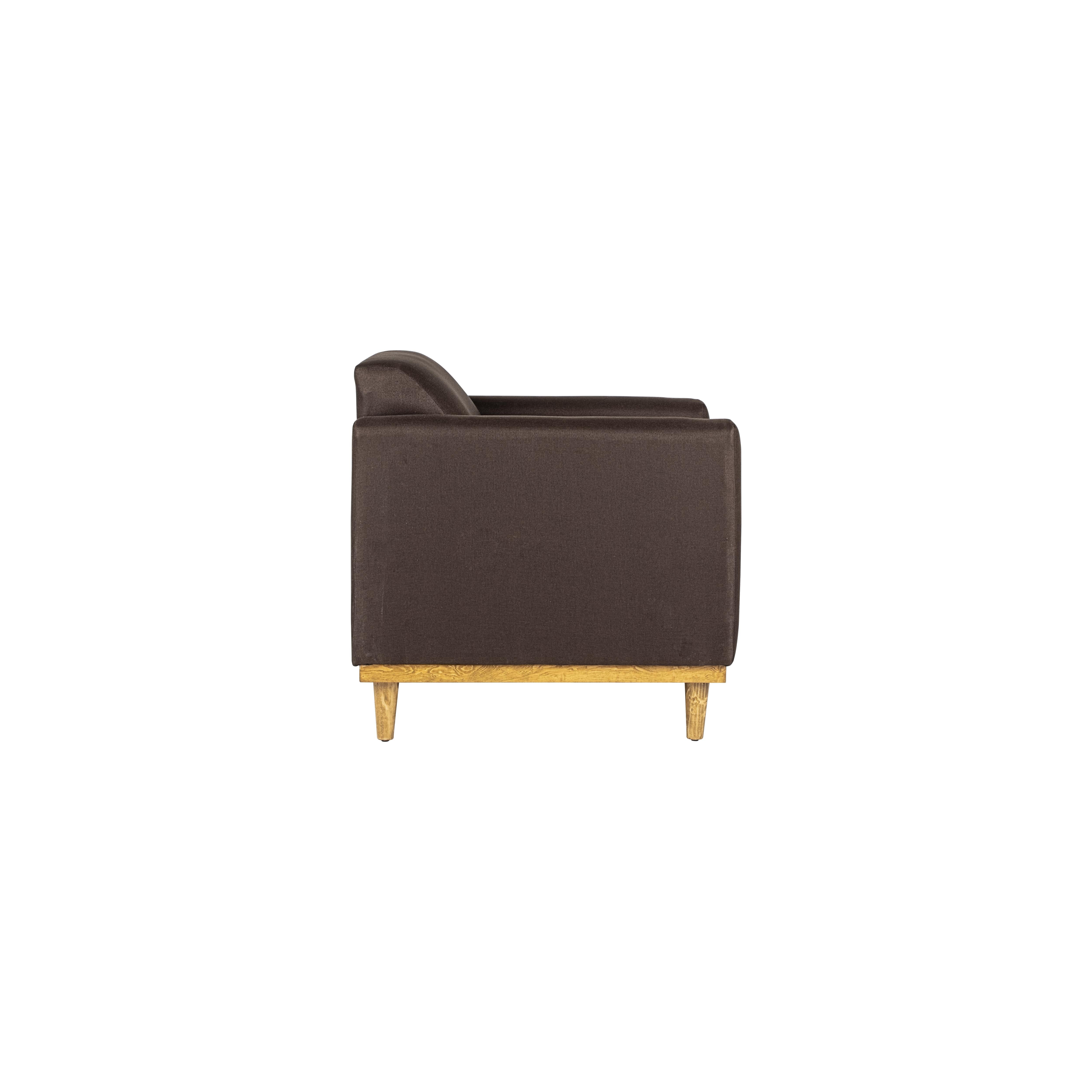 AIDEN CHAIR W/1 THROW PILLOW-CHOCOLATE - Ideal Furniture (Fresno,CA)