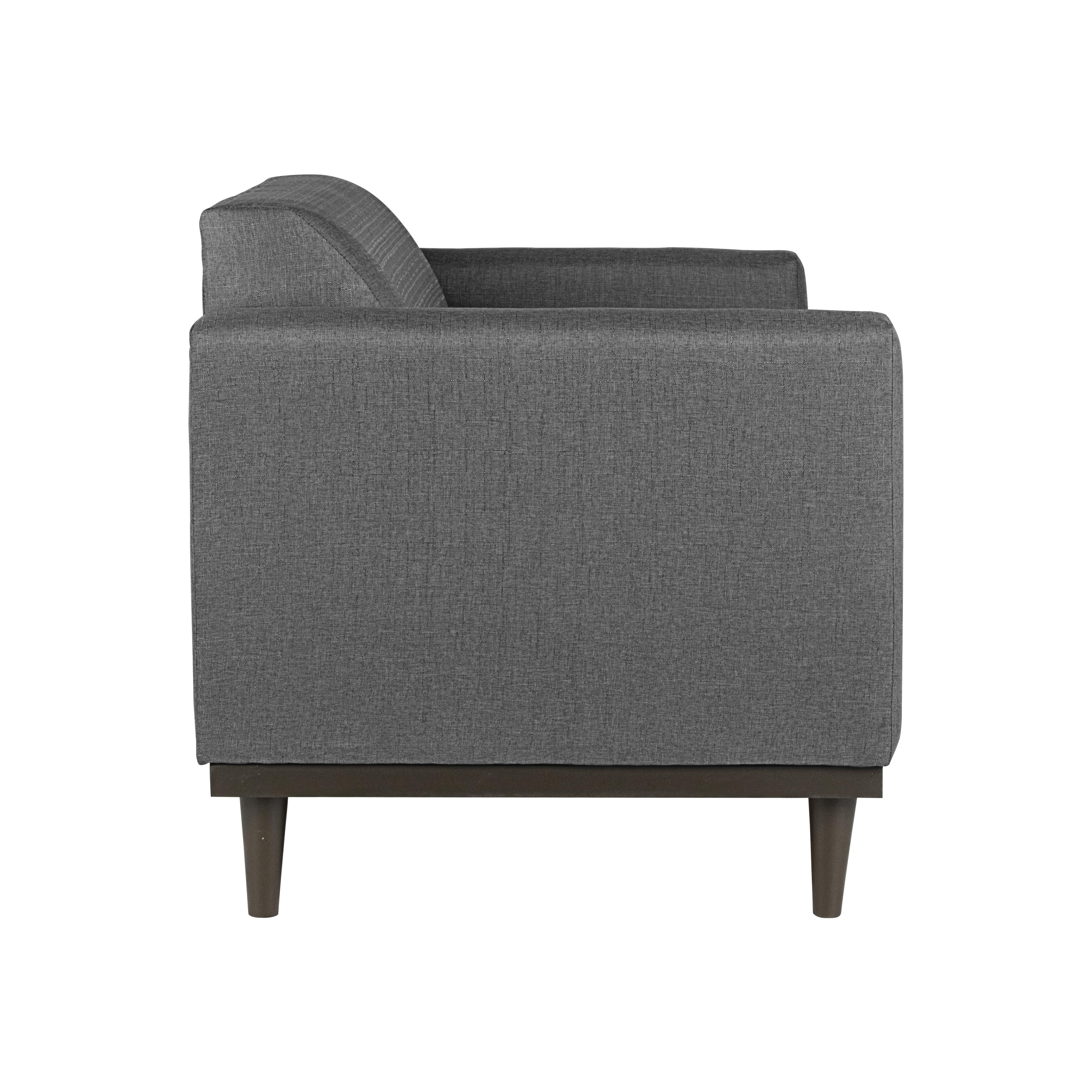 AIDEN LOVESEAT W/2 THROW PILLOWS-SILVER GRAY - Ideal Furniture (Fresno,CA)