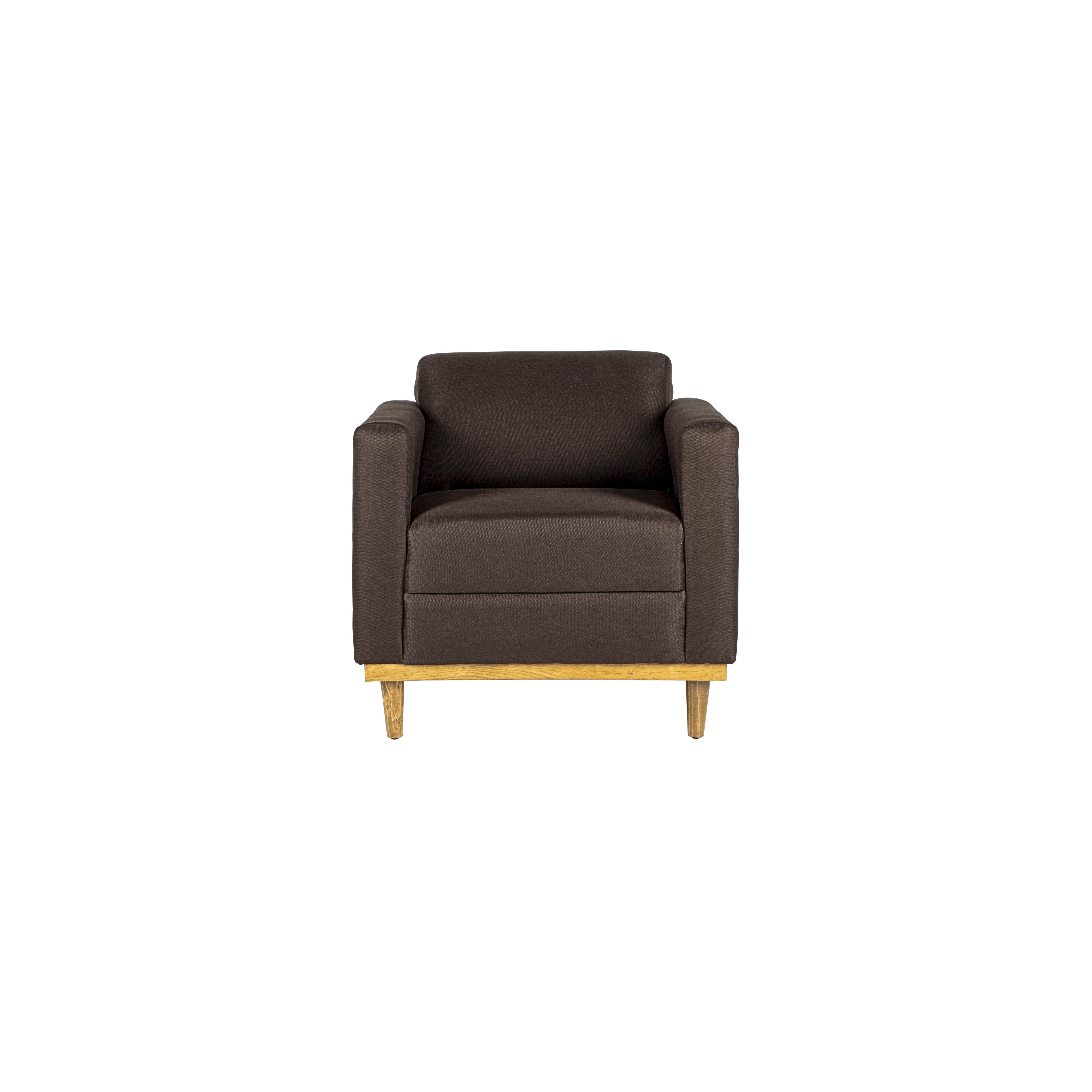 AIDEN CHAIR W/1 THROW PILLOW-CHOCOLATE - Ideal Furniture (Fresno,CA)