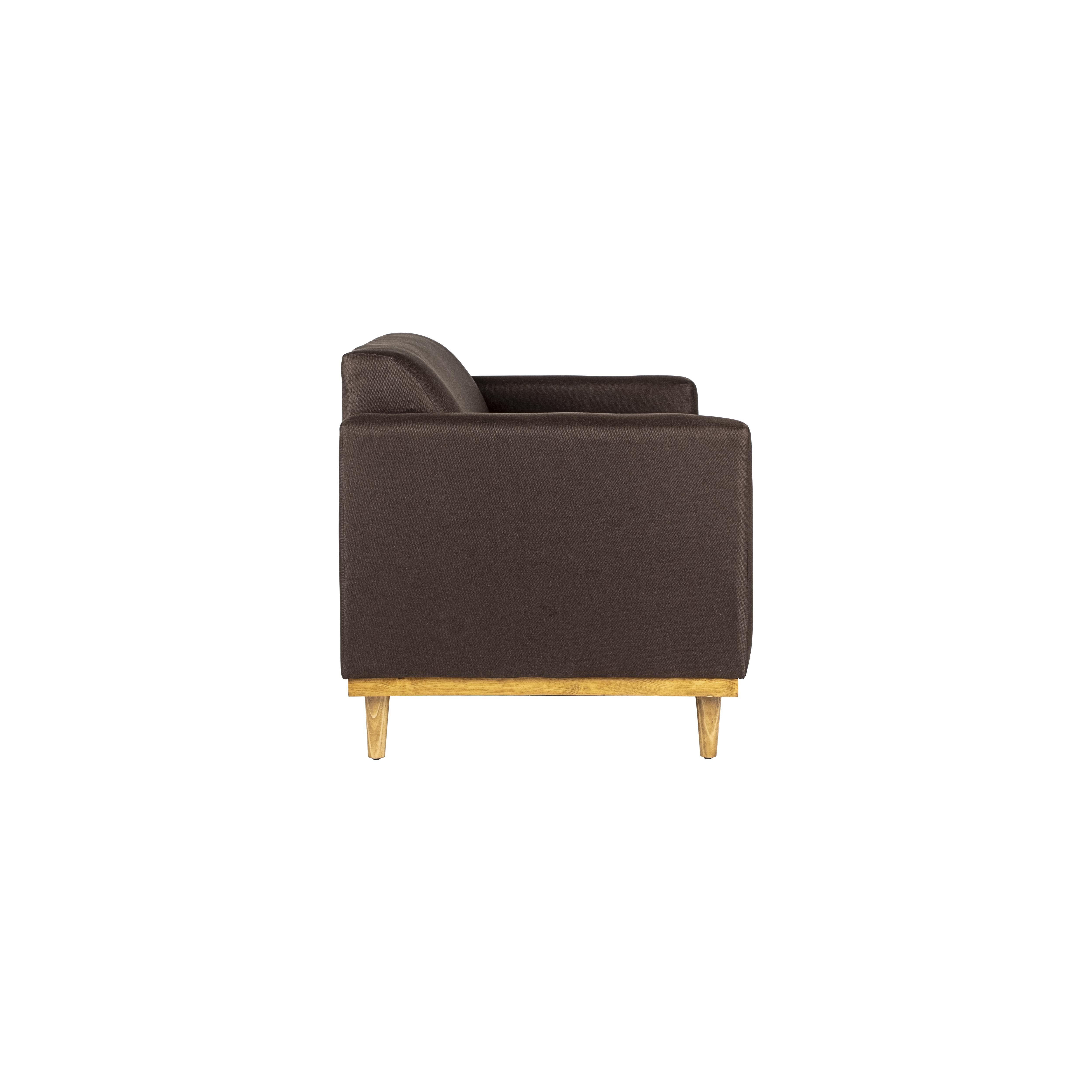 AIDEN LOVESEAT W/2 THROW PILLOWS-CHOCOLATE - Ideal Furniture (Fresno,CA)