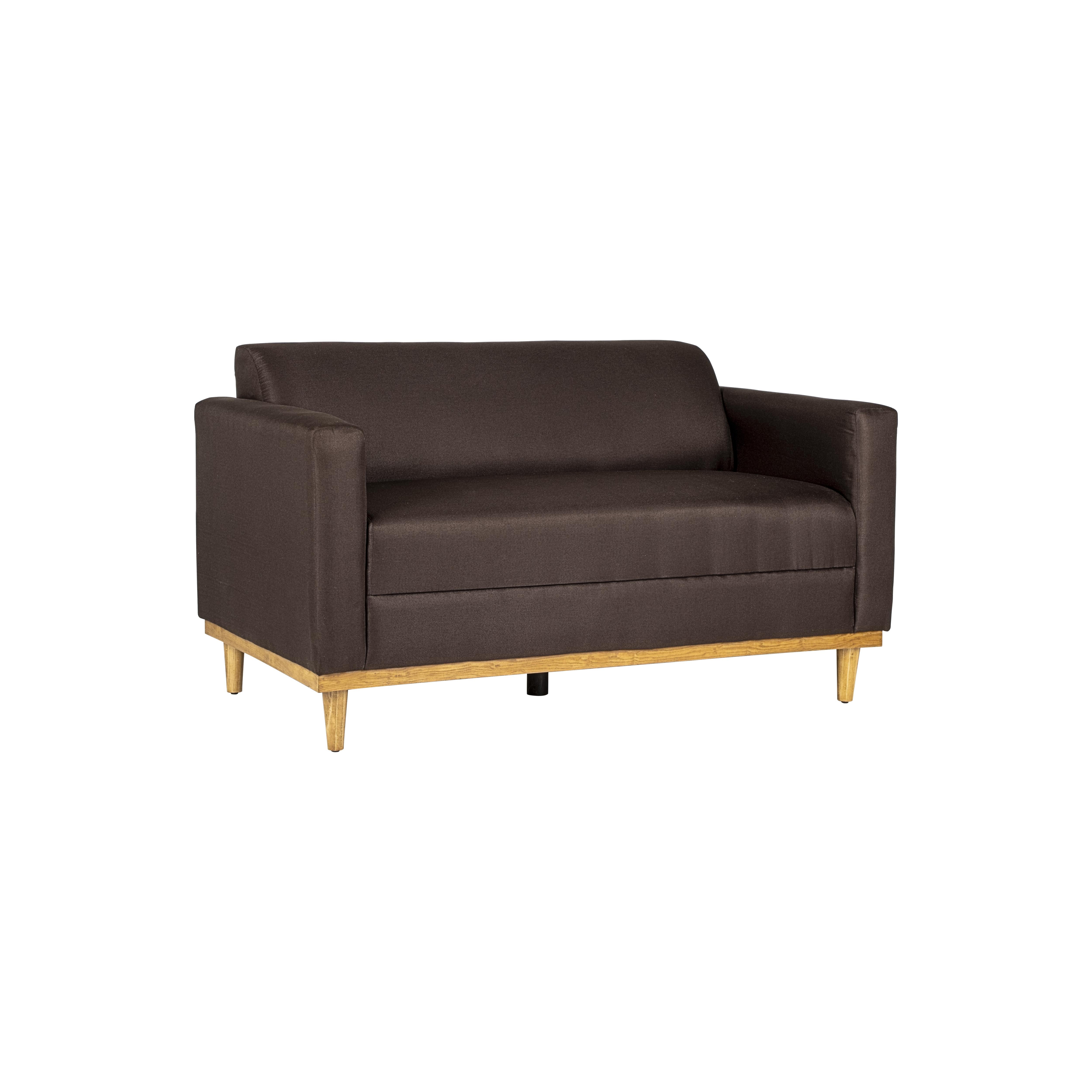 AIDEN LOVESEAT W/2 THROW PILLOWS-CHOCOLATE - Ideal Furniture (Fresno,CA)